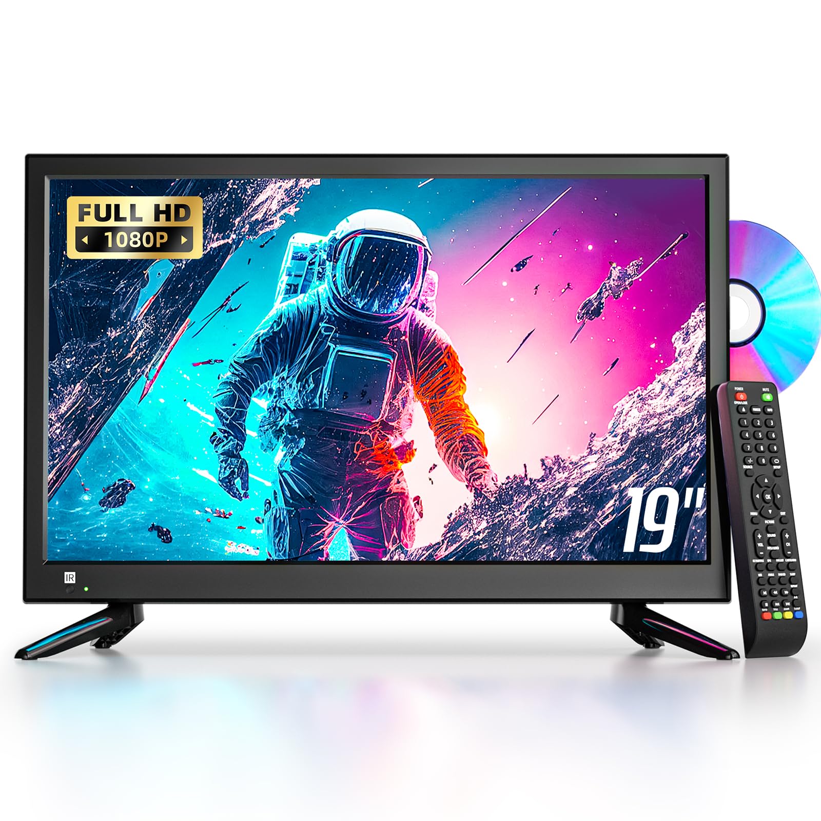 sma tv 19 pollici con dvd incorporato supporta av hdmi usb