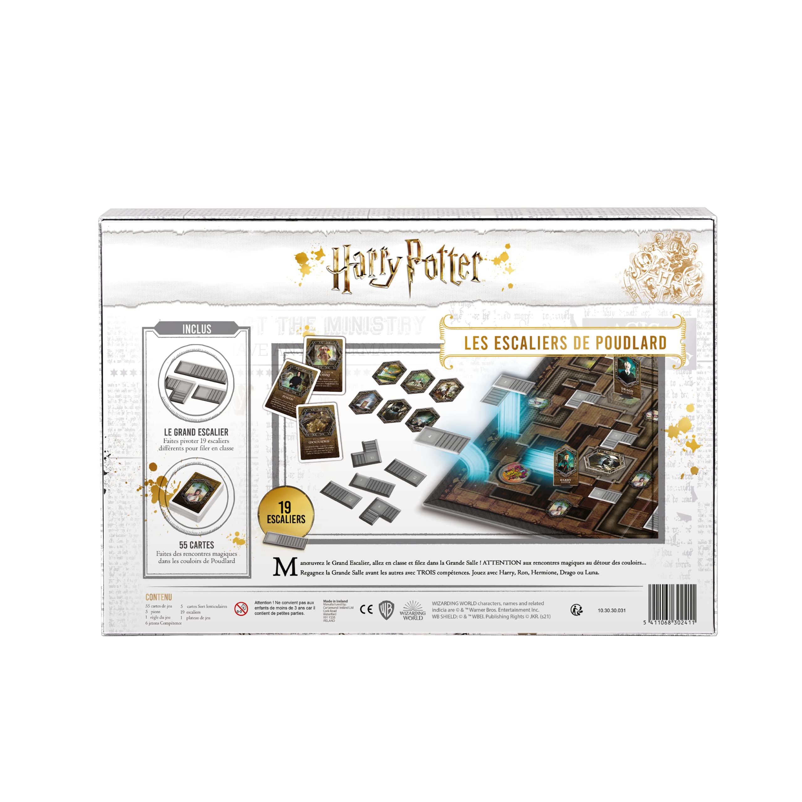 Shuffle Harry Potter und die Hogwarts Treppe – Neues Gesellschaftsspiel für Kinder Familie – mit Linsenkarten – ab 8 Jahren
