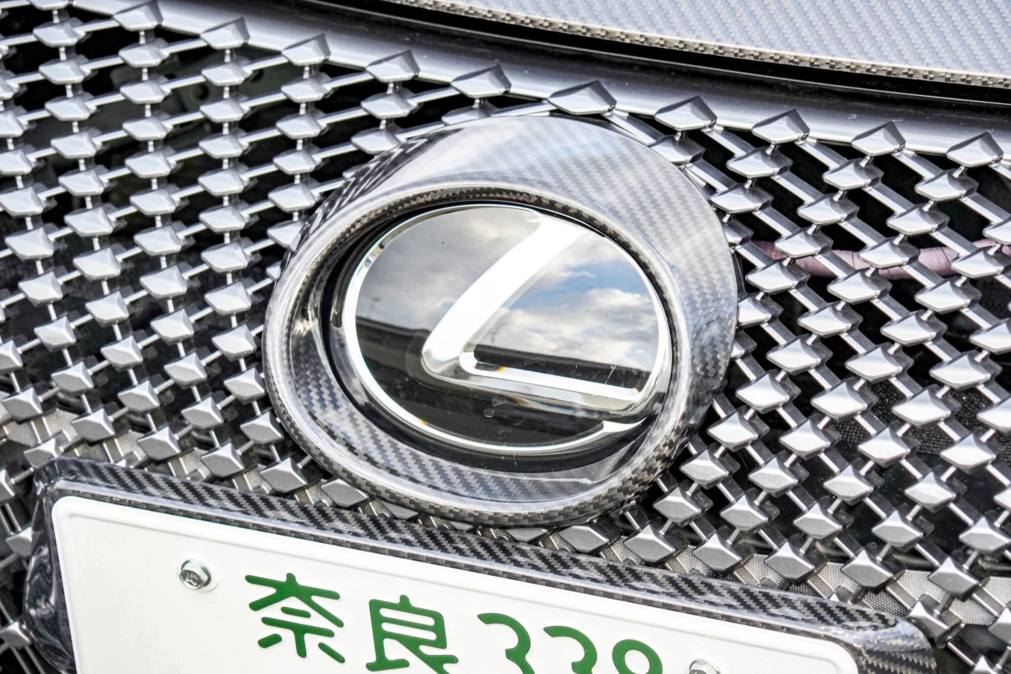 Amazon | カーボンアディクト レクサス LC500 エンブレムカバー