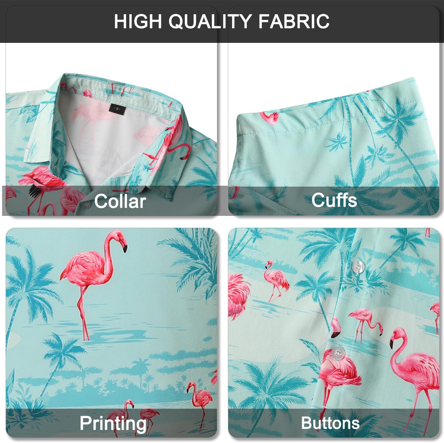 Hawaiian Shirt for Men Short Sleeve Button Down Shirt Men Casual Summer Tropical Beach Aloha Shirts Hawaii Party - Image 6