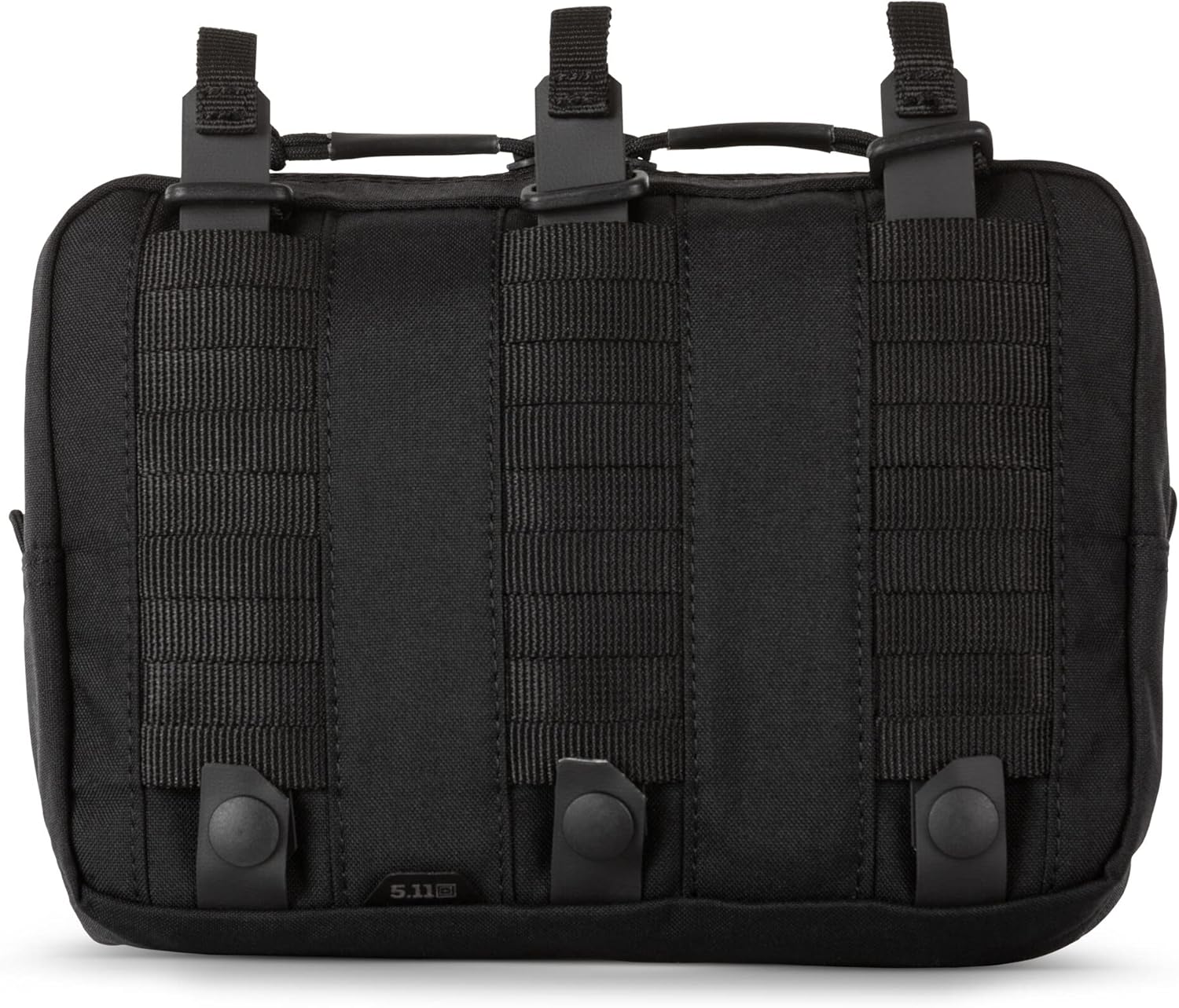 5.11 Tactical Unisex Flex Backpack Pouch, Attachable Storage, Dual Zipper, 3.5 Liters, Black, Style # 56657, 9 X 6