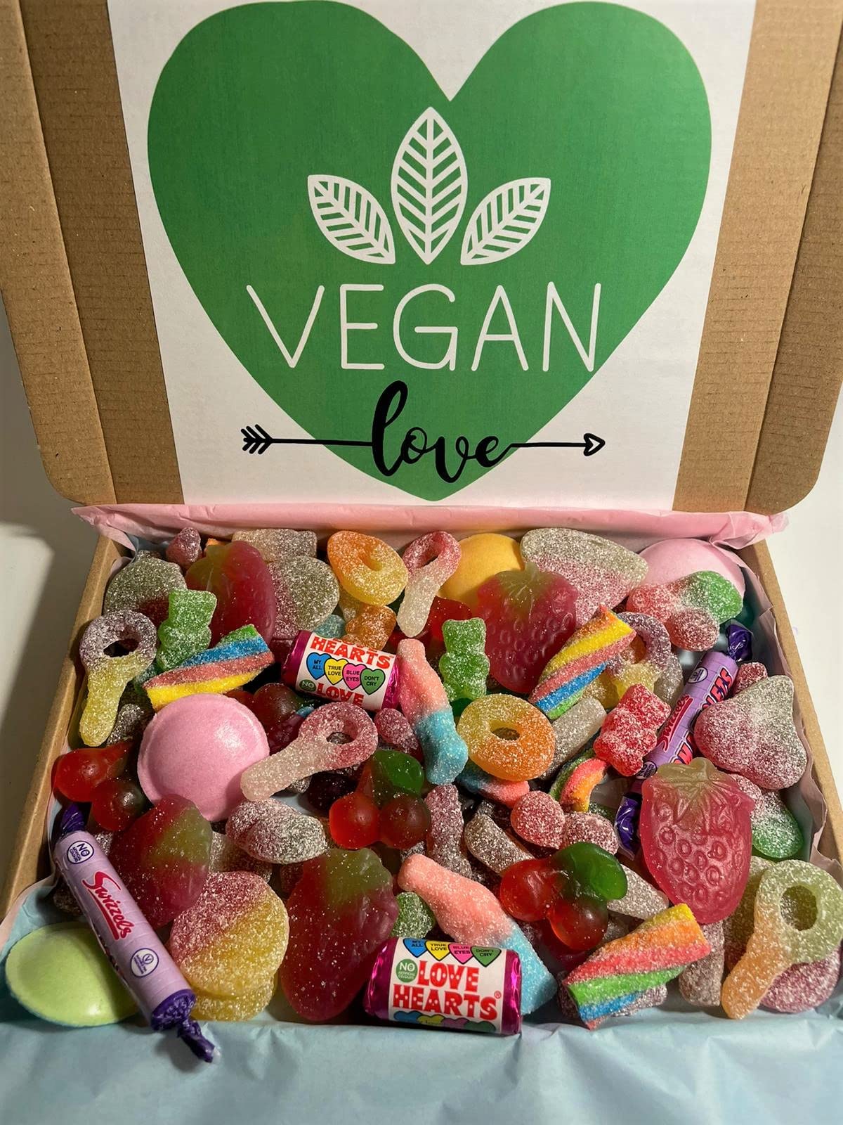 VEGAN Sweet Box - Pick N Mix - Fresh - Personalised for free - Present - Made to order - Birthday - Veganuary - Teacher