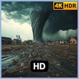 強力な竜巻の嵐の音 - ノイズを遮断する深いゴロゴロ音