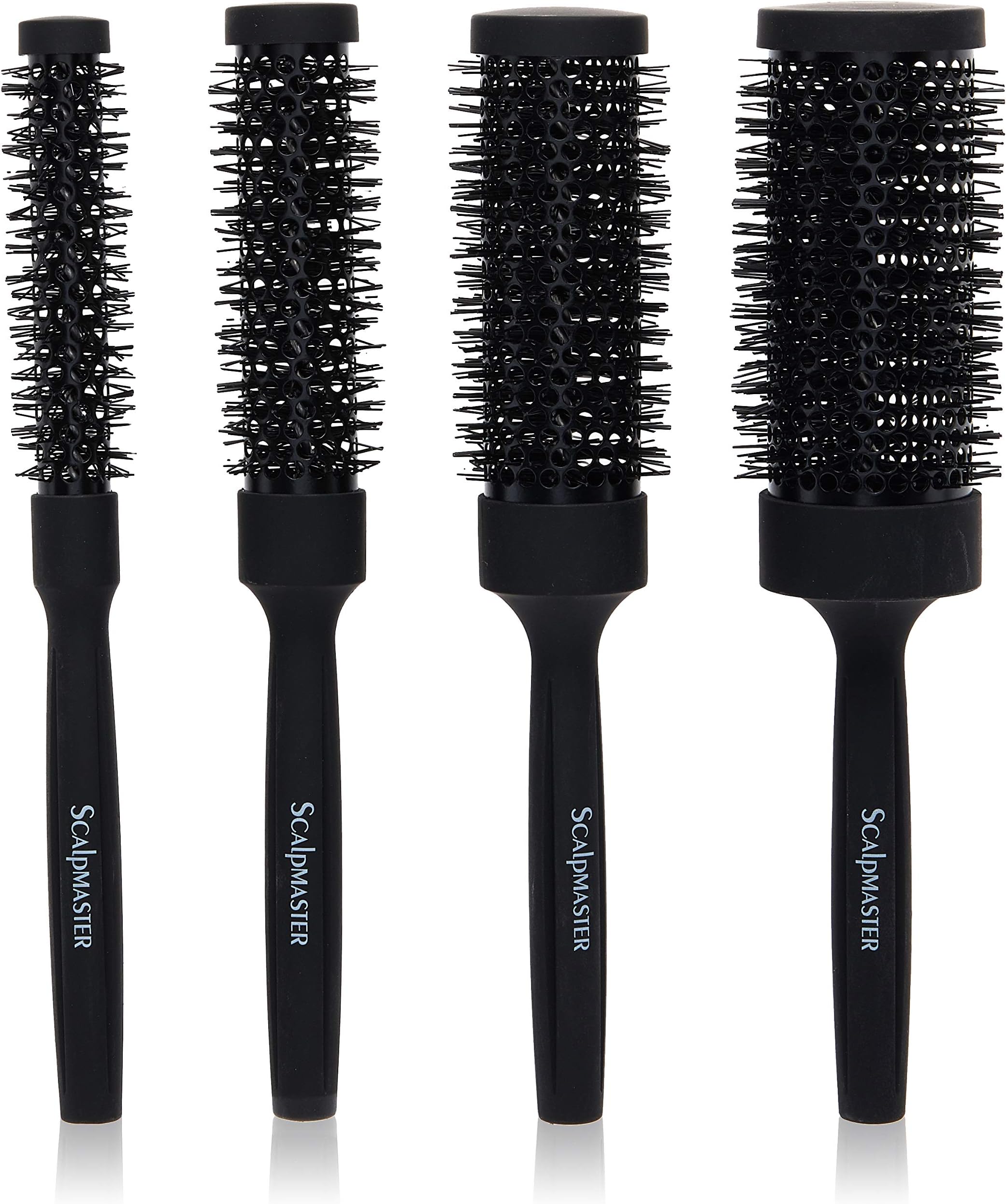 Scalpmaster Round Thermal Brush Set 4 Pieces