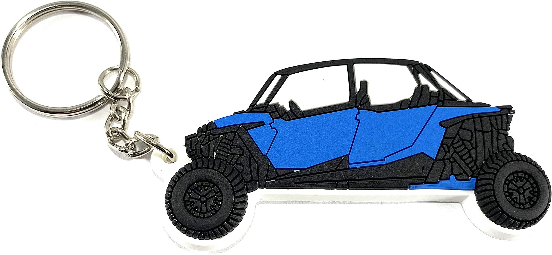 UTVDistribution RZR Keychain XP 1000 900 800 4 Seat Hand Drawn Design-FBA (Electric Blue)