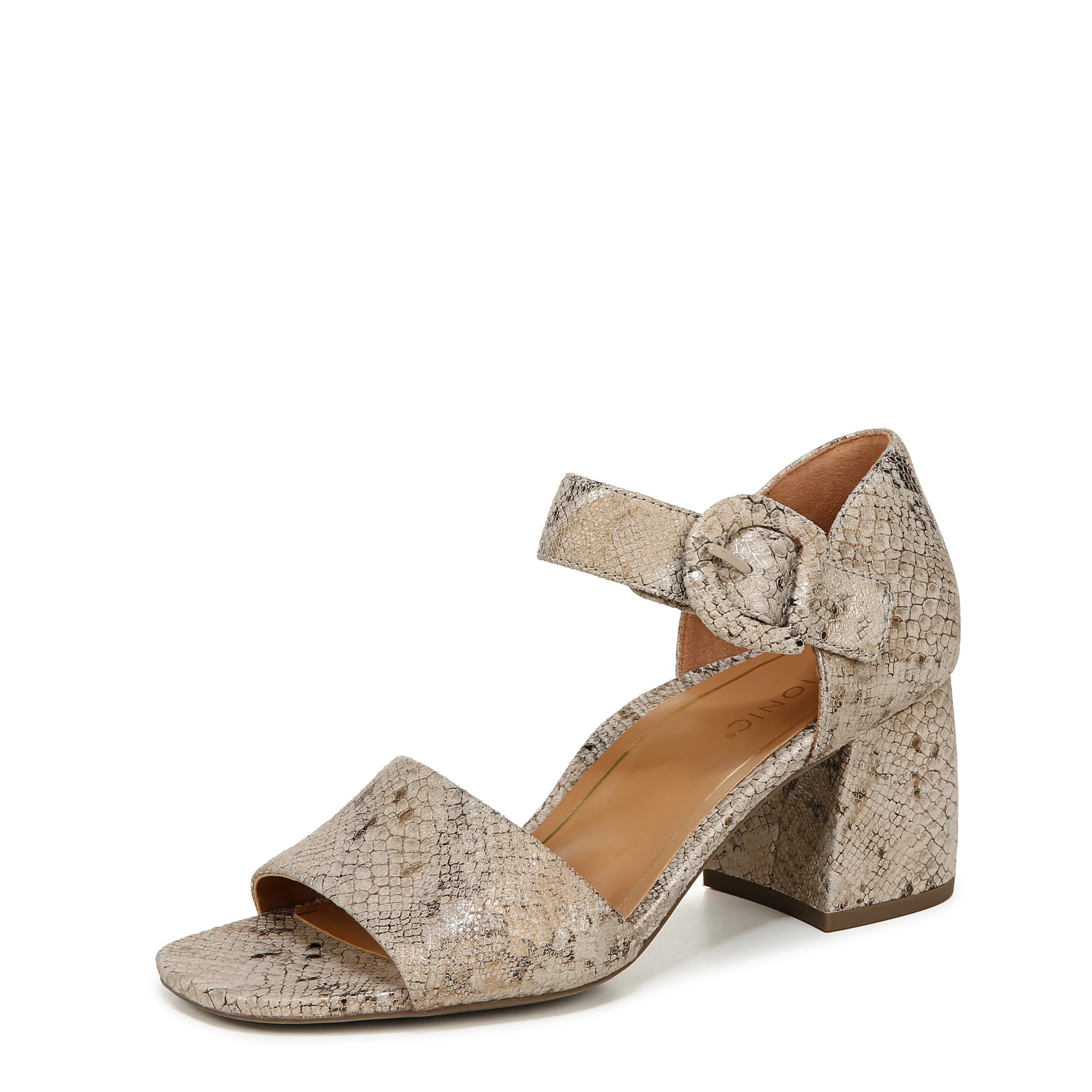 Vionic Women's Fashion Shoes - Chardonnay Heeled Sandal, Beige UK 8, Medium Fit