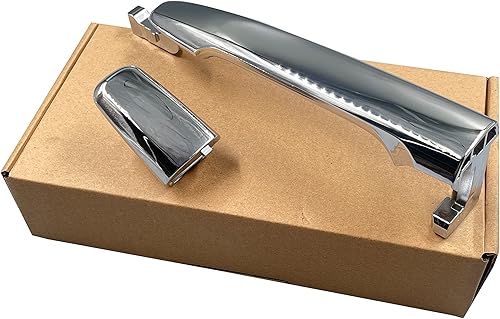 HUYILUN0104 Mango exterior del lado del conductor trasero izquierdo negro mate compatible con Mitsubishi Lancer Outlander 2008-2017