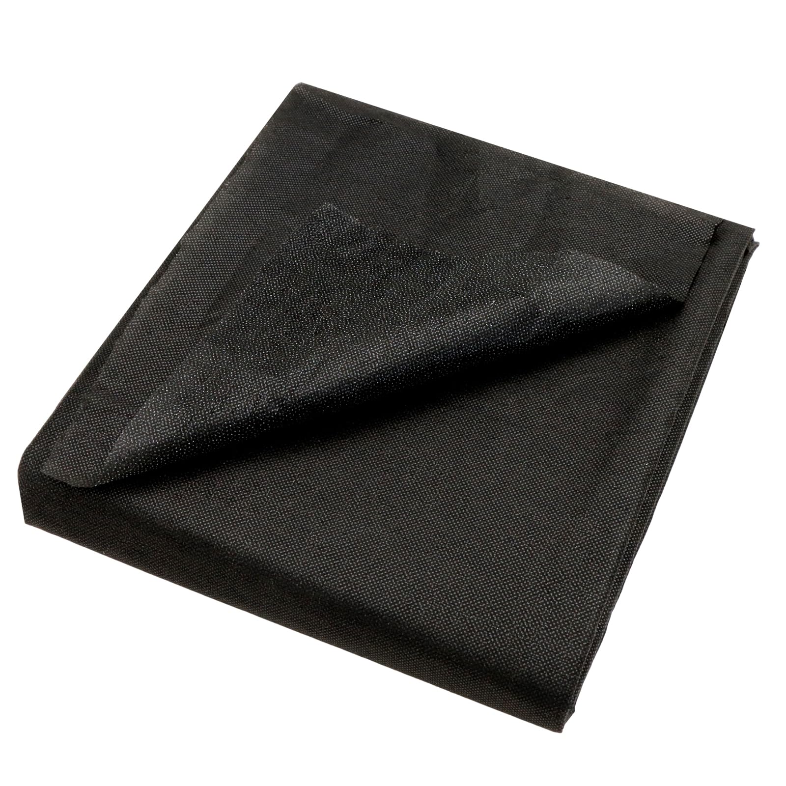 Yuaerbuo 100 x 400cm Bügelvlies zum Verstärken, Schwarz Volumenvlies zum Aufbügeln, 30g/m² Leichtes Einlagestoff zum Aufbügeln, Bügelflies Nähvlies zum Nähen Basteln und Sticken