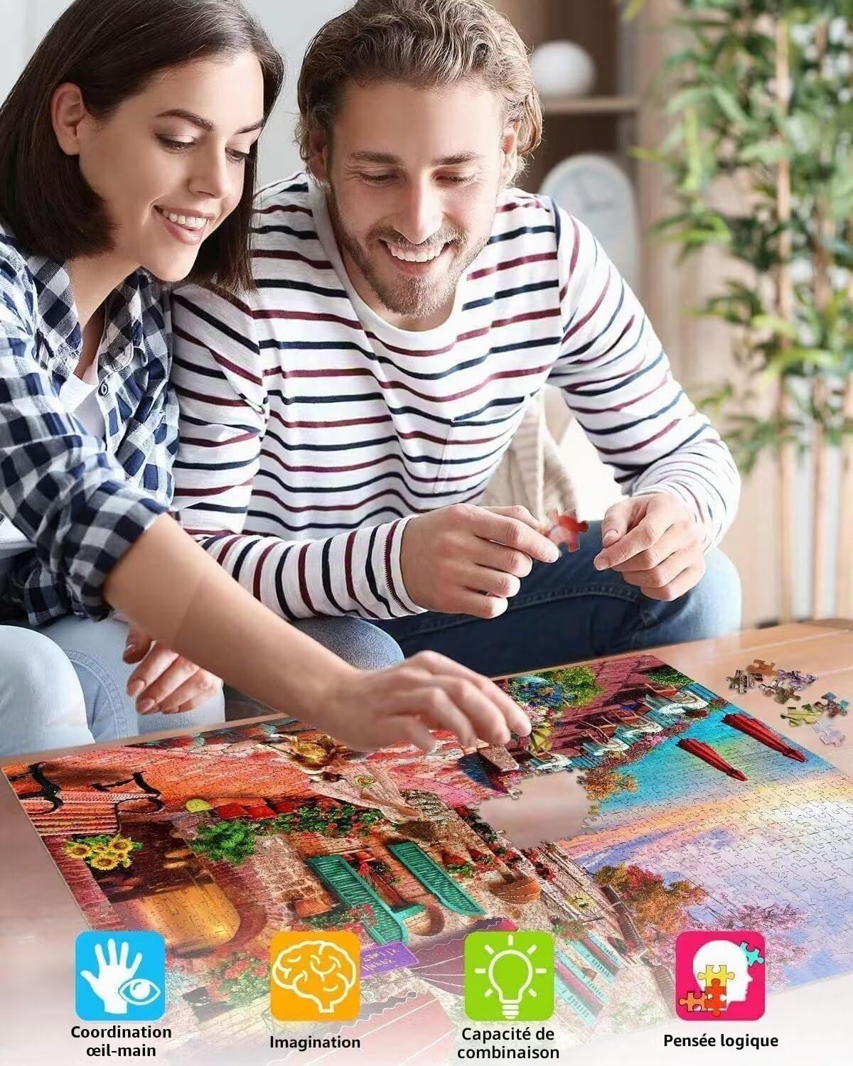 Puzzle Adulte 1000 Pièces Seigneur des Anneaux Puzzle Classique Kit Puzzle Jeu éducatif Jouets Cadeau Unique Décor À La Maison 75 x 50 cm