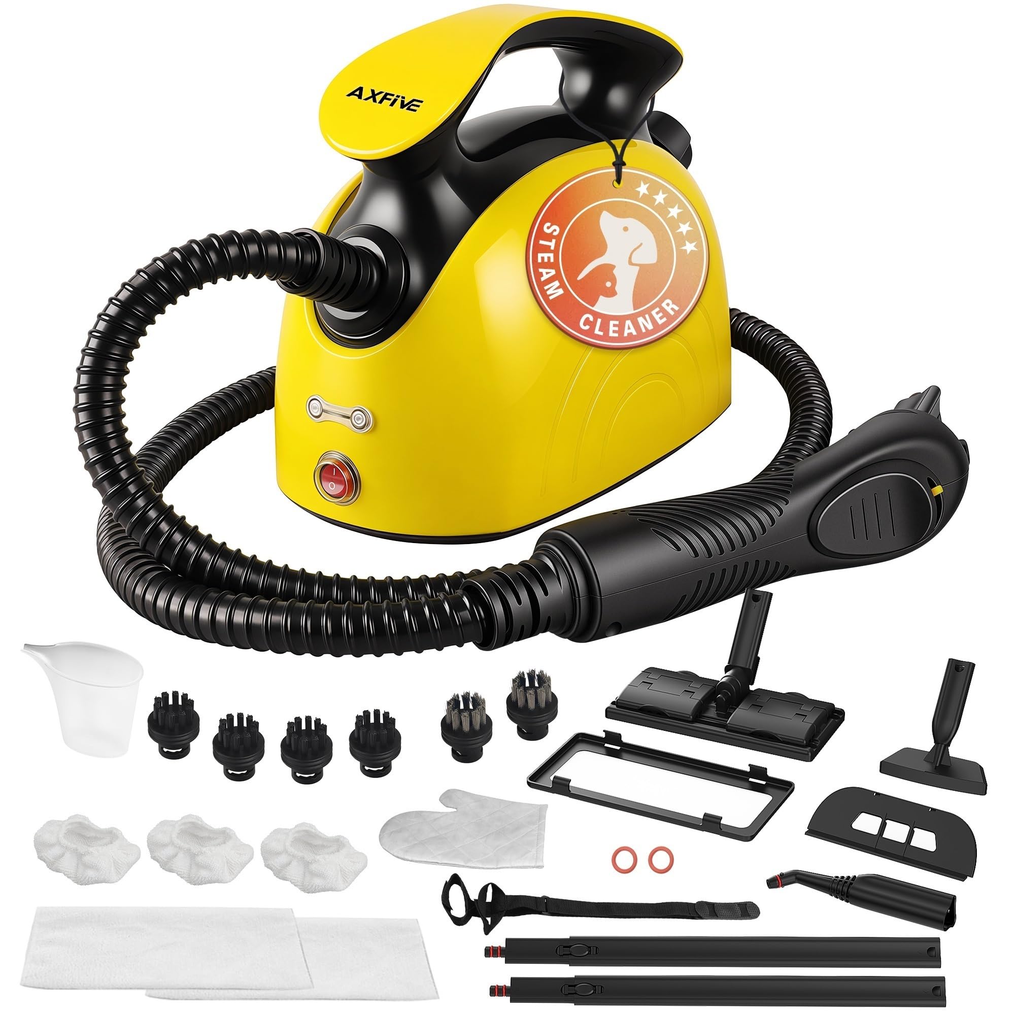 Axfive Steam Cleaner for Home, Handheld Steamer for Home Cleaning