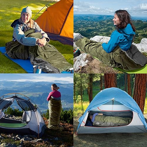 Miniatura 9 de Night Cat Tienda de campaña desplegable mejorada con almohadilla de dormir doble inflable, saco de dormir individual para 2-4 personas, juego