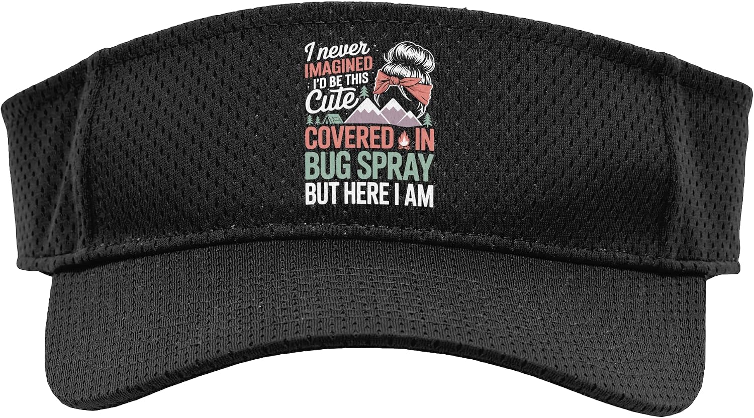 Camper Humor Camping Glamping Nature Outdoor for Women Sport Sun Visor