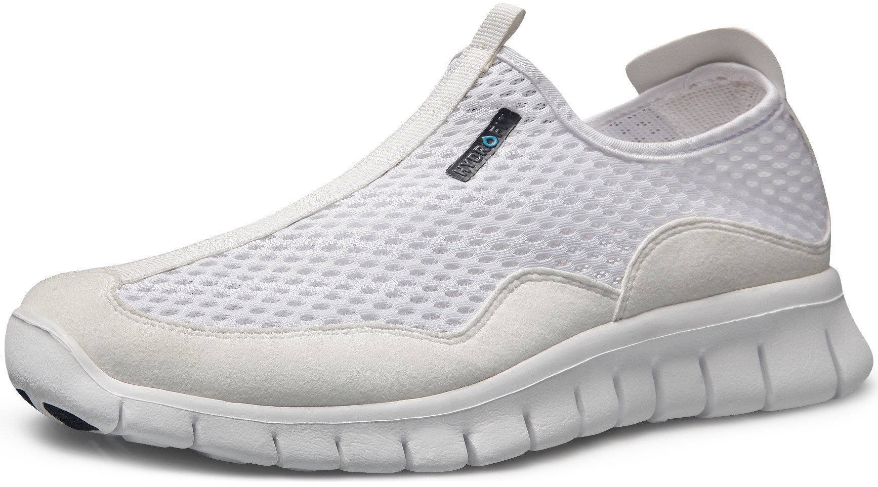 TSLA Men's Loafers & Slip-On Shoes, Lightweight Breathable Mesh Walking Shoes, Comfortable Casual Work Sneakers, Lightweight Mesh White, 10
