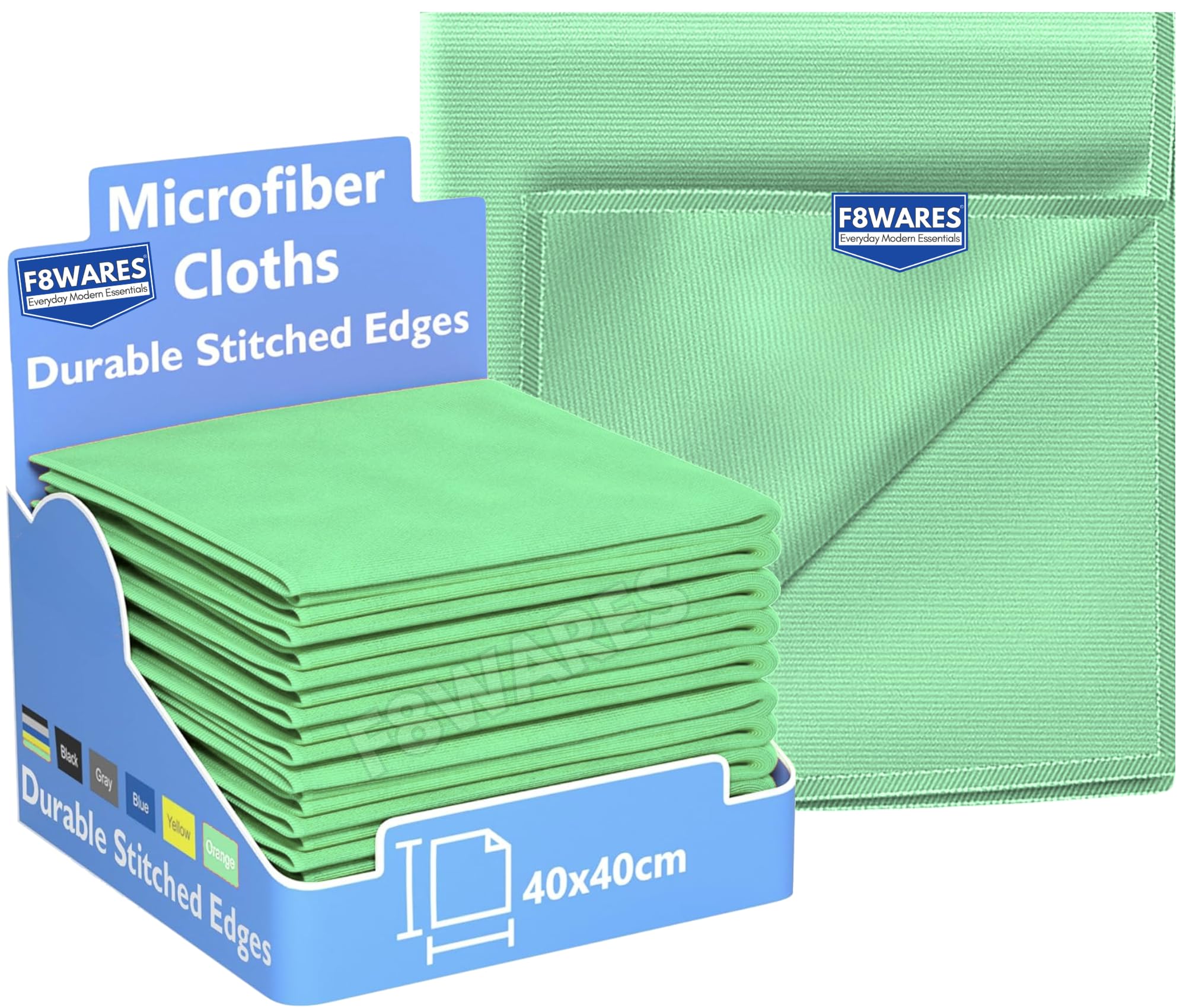 F8WARES 12PK All Purpose Microfiber Cloth - Kitchen Cleaning Cloth - Glass Cleaning Cloth for Windows - Microfiber Cloth for Laptop Cleaning, Specs, Tv Screens, Car & Electronics Cleaner Cloth (B0D8T5BR24) Amazon Price History, Amazon Price Tracker