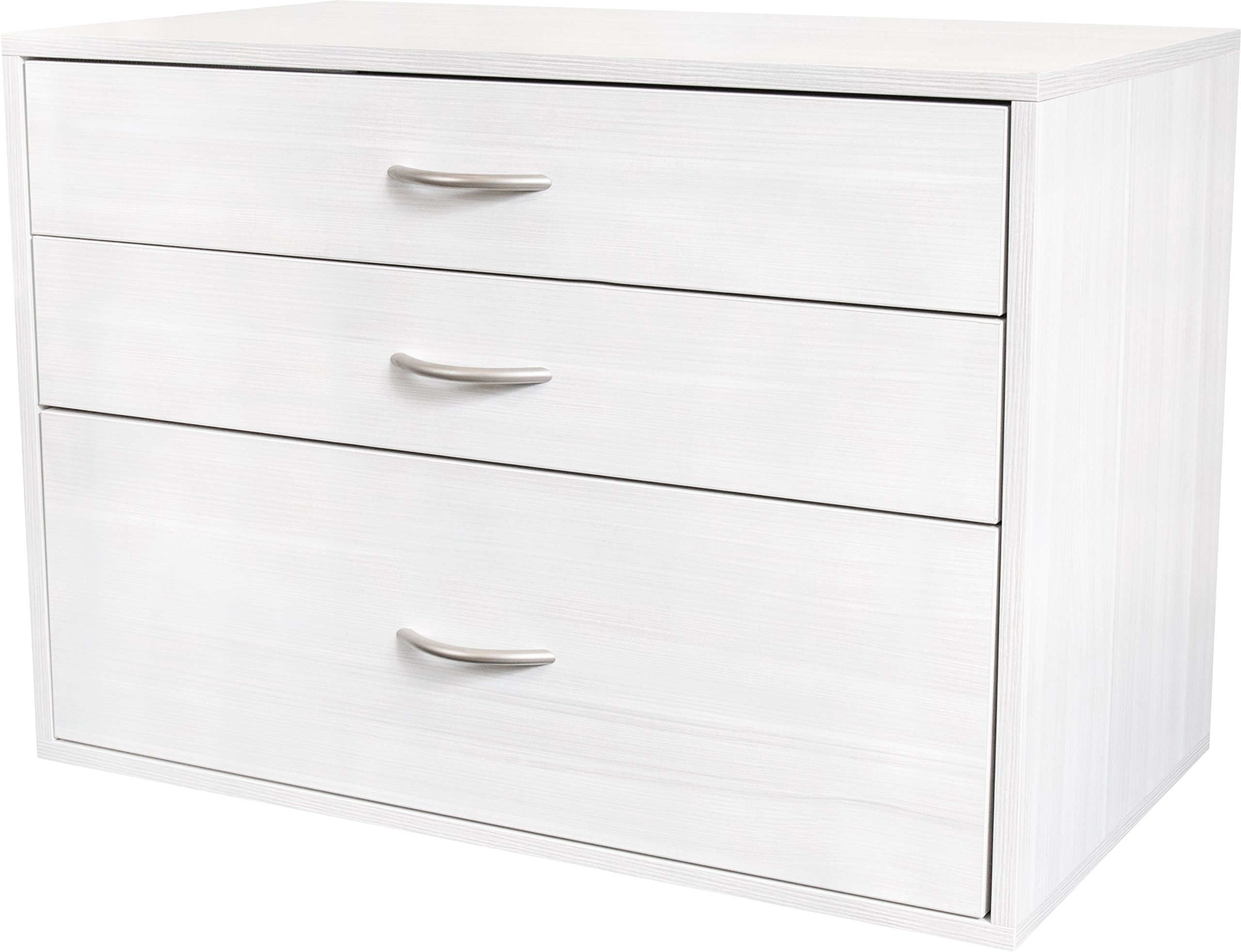 Organized Living freedomRail 3 Drawer Big OBox - Snowdrift Live