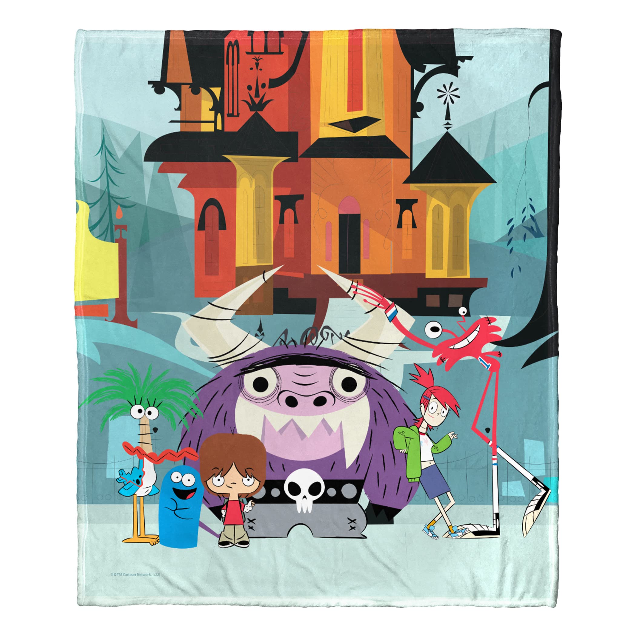Northwest Cartoon Network's Foster's Home for Imaginary Friends Silk Touch Throw Blanket, 50" x 60", Outside Fosters