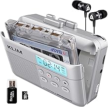 KLIM K7 Cassette Tape Player - Cassette to MP3 Converter - Portable Cassette Player - Tape Recorder with Built-in Micropho...