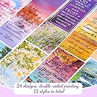 Vista 3 de Spakon 120 Pcs Landscape Bible Verse Inspirational Bookmarks Scripture Christian Motivational Bookmarks Encouragement Verse Page Marker with