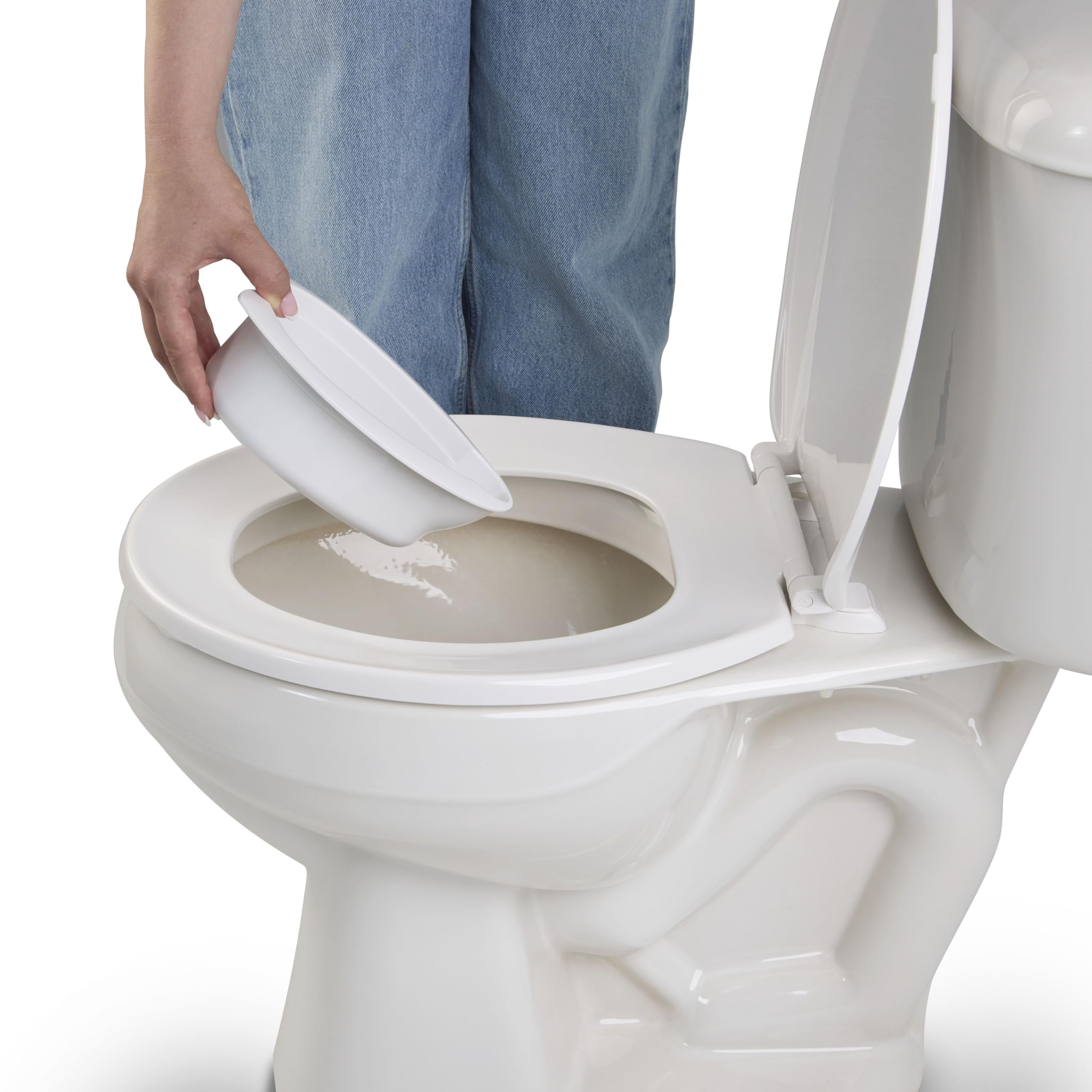 Bright Starts Disney Junior Minnie Mouse My Size Potty Training Toilet, Toddler Potty Chair with Flushing & Cheering Sounds, Removable Seat with Splash Guard & Handles, Ages 18+ Months, Up to 50 lbs