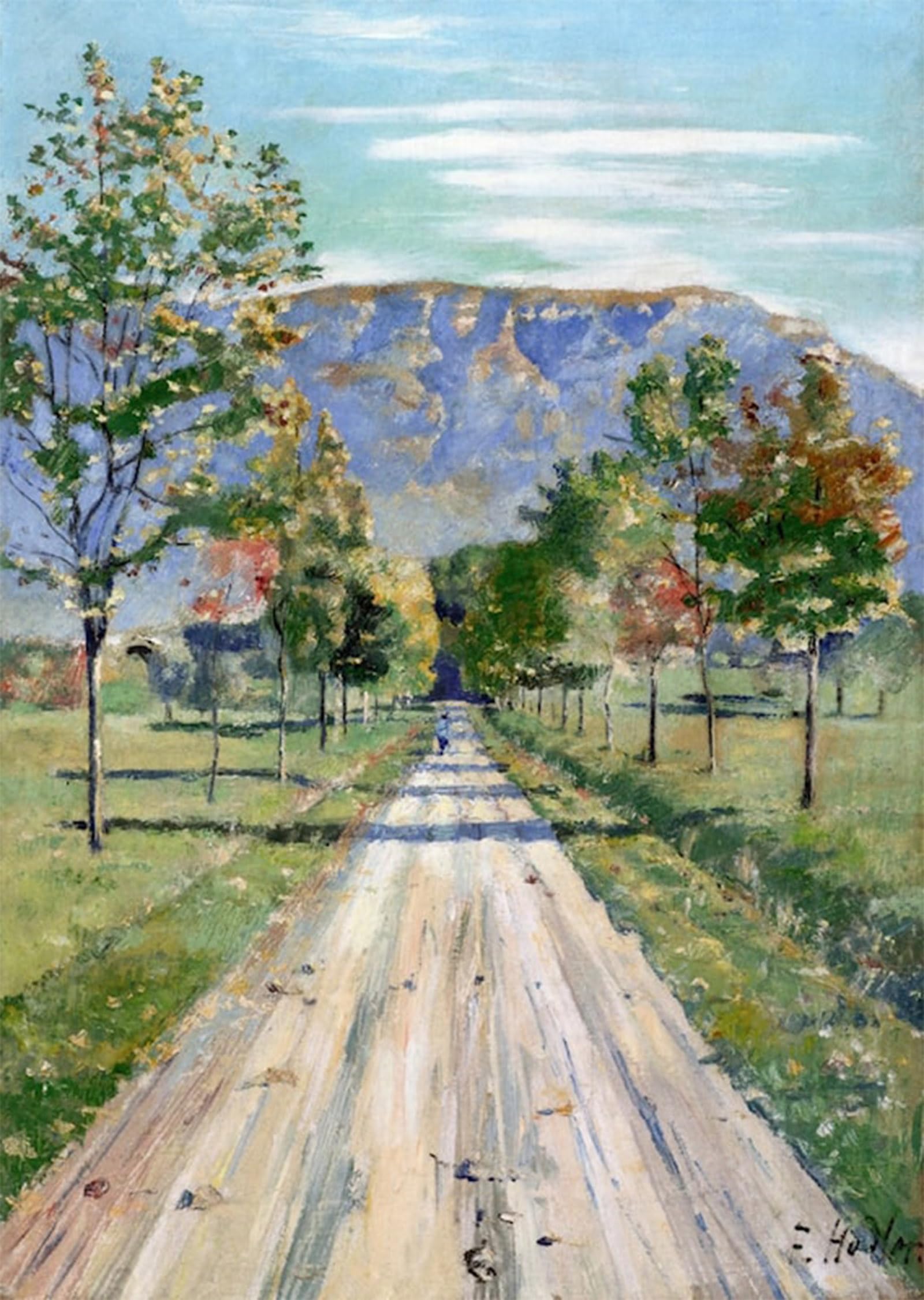 POSTERIIk Vintage Classic Picture Landscape Artwork la strada Evordes Ferdinand Hodler Portrait Canvas Painting for Office Home Decor 60x90cm