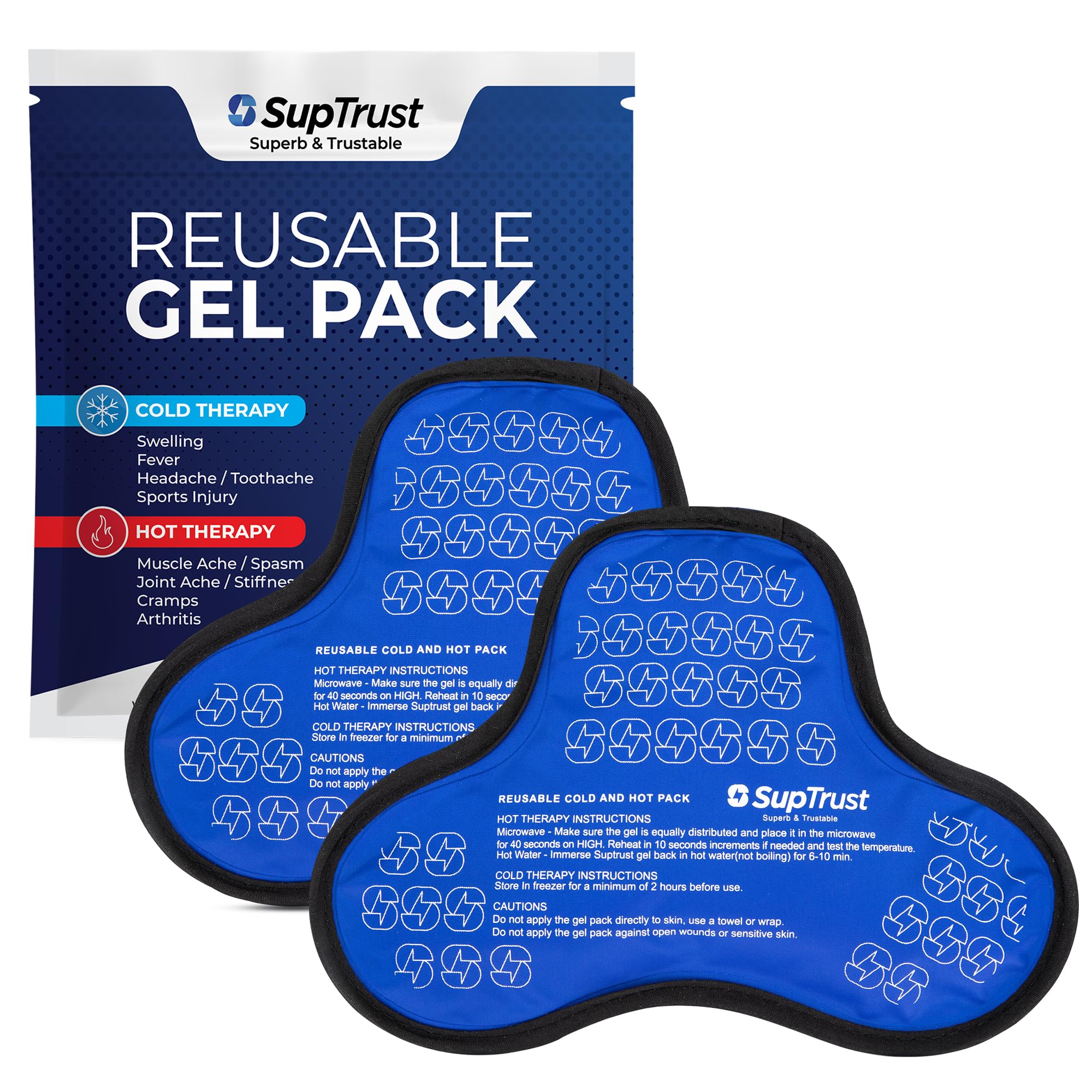 Shoulder Ice Pack for Injuries Reusable: Cold/Hot Therapy Wrap for Rotator Cuff Injuries, Bursitis & Swelling - Gel Ice Pack Reusable Compatible with