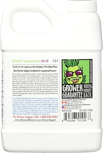 Miniatura 4 de Advanced Nutrients pH Perfect Connoisseur Grow Part B Nutrientes para plantas, 10 L