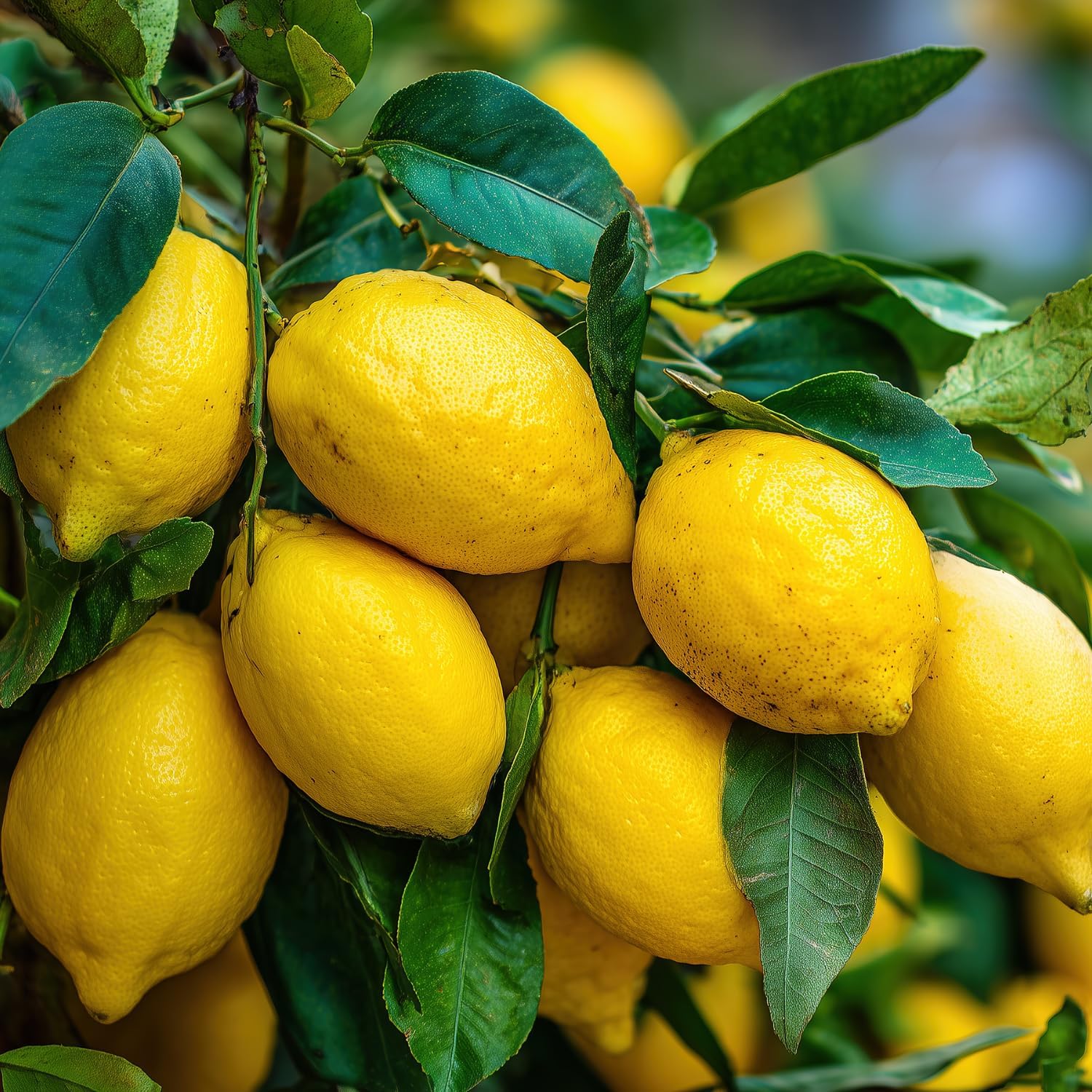 Meyer Lemon Tree Live Plant in 3 Gallon Pot, Fruit-Bearing Citrus Tree, High-Yielding, Fast-Growing Tropical Fruit Plant for Outdoor Garden