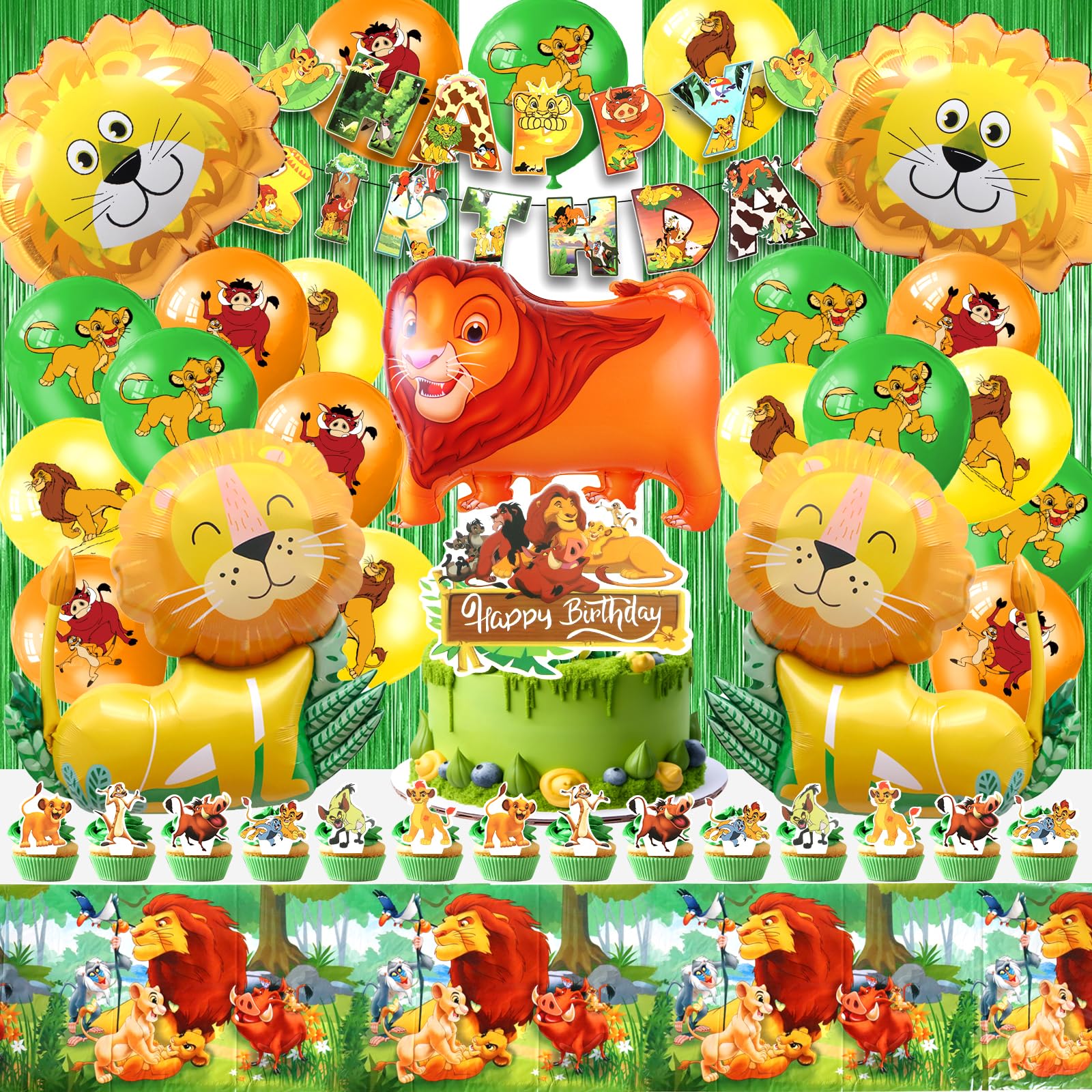 10/20/30 pz Re Leone Palloncini In Lattice Reed Simba Tema Festa di Compleanno Decor Baby Shower Decor Bambini Festa Palloncino Air Globos  15