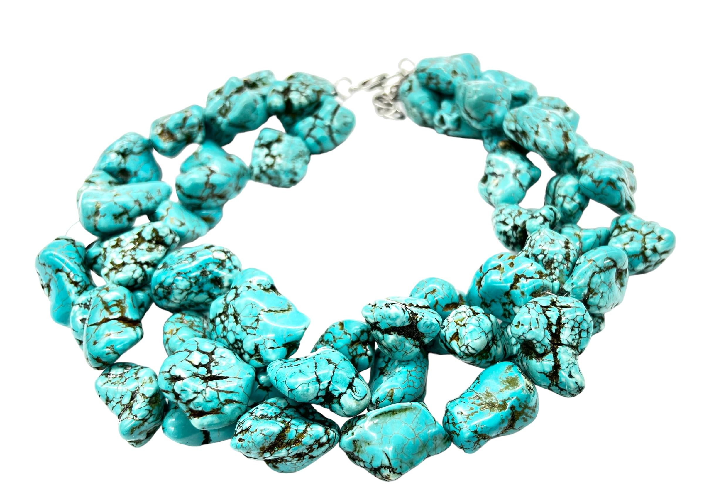 Chunky Multi-Strand Howlite Necklace