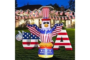 Inflatable American Eagle 8ft Tall Decoration for 4th of July