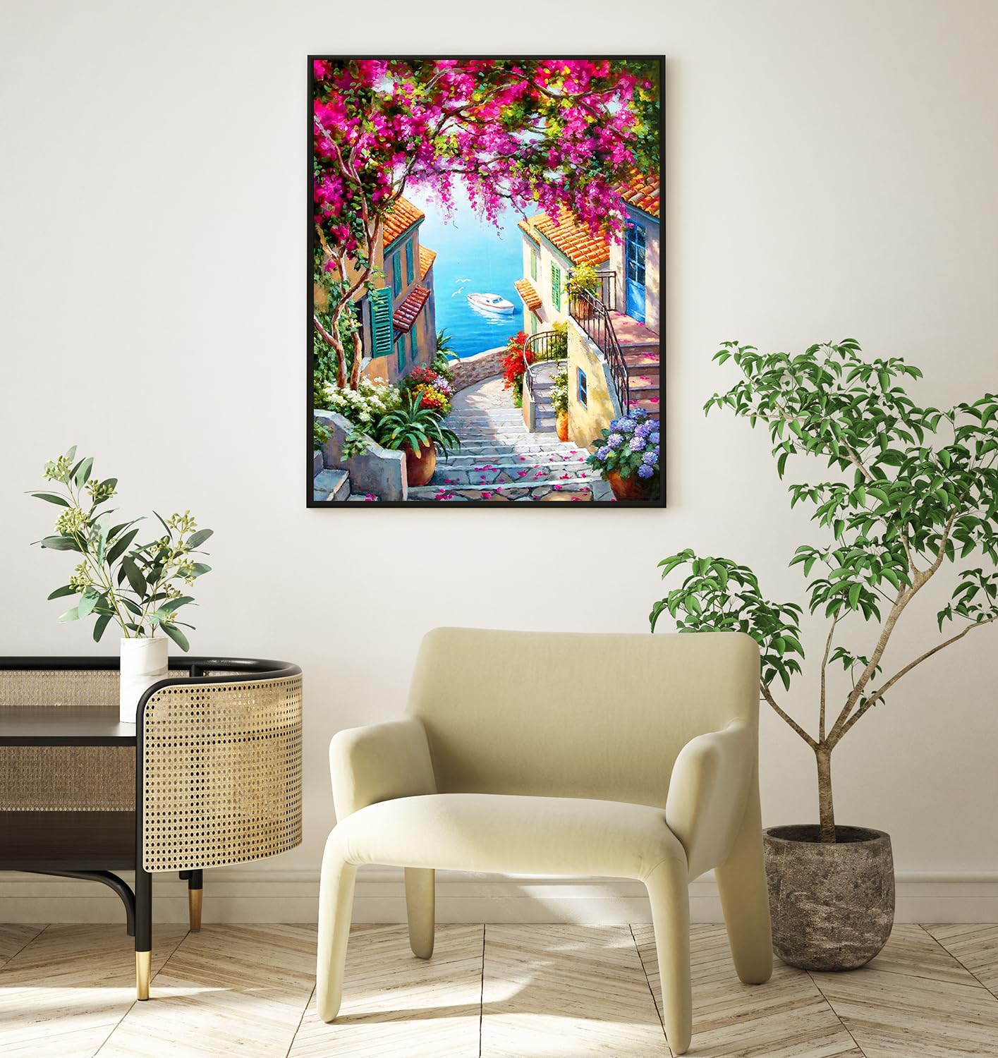 Bixury Peinture Par Numéros Pour Adulte Enfant,DIY Peinture à L'huile,Paint By Numbers,Kit De Peinture à L'huile Sur Toile Bricolage Débutants,Sur Toile 50×64 Cm Avec Peintures Et Pinceaux