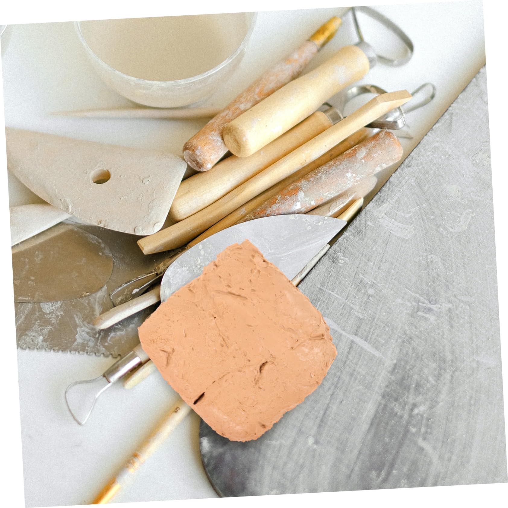SHINEOFI 6pièces Argile Blanche Autodurcissante pour Modelage Poterie Et Loisirs Créatifs Pâte à Modeler à Séchage à Air pour Adultes Et Adolescents