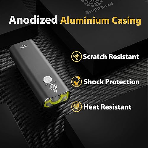 Miniatura 6 de BrightRoad - Juego de luces de bicicleta recargables de 800 luces delanteras y 40 lúmenes, faros LED ultra brillantes, luz trasera inteligente para