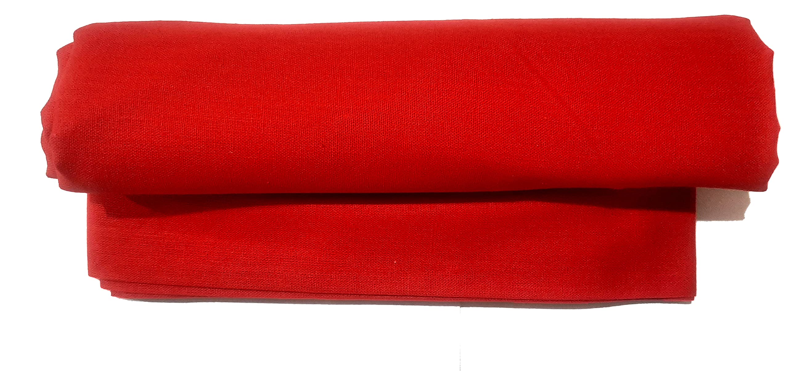 Jioo Organics Pooja Cloth | Pooja Cloth for Mandir | Pooja Clothe for Mandir Decoration | Backdrop Cloth for Decoration - Red