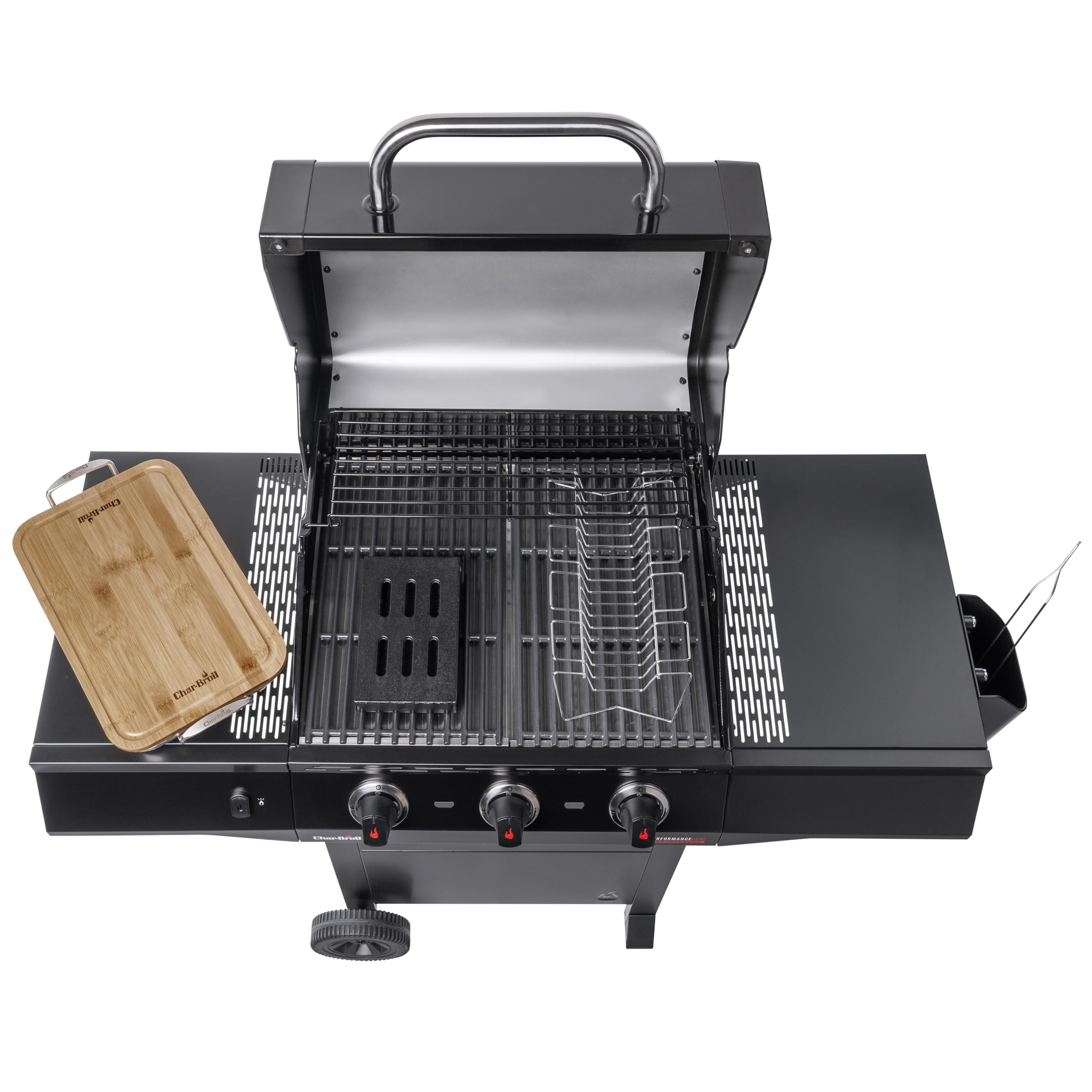 Char-Broil Gasgrill Performance CORE B 3 Cart - 3 Brenner, TRU-Infrared Technology, elektronische SureFire Zündung - Ideal für draußen, Garten, Terrasse