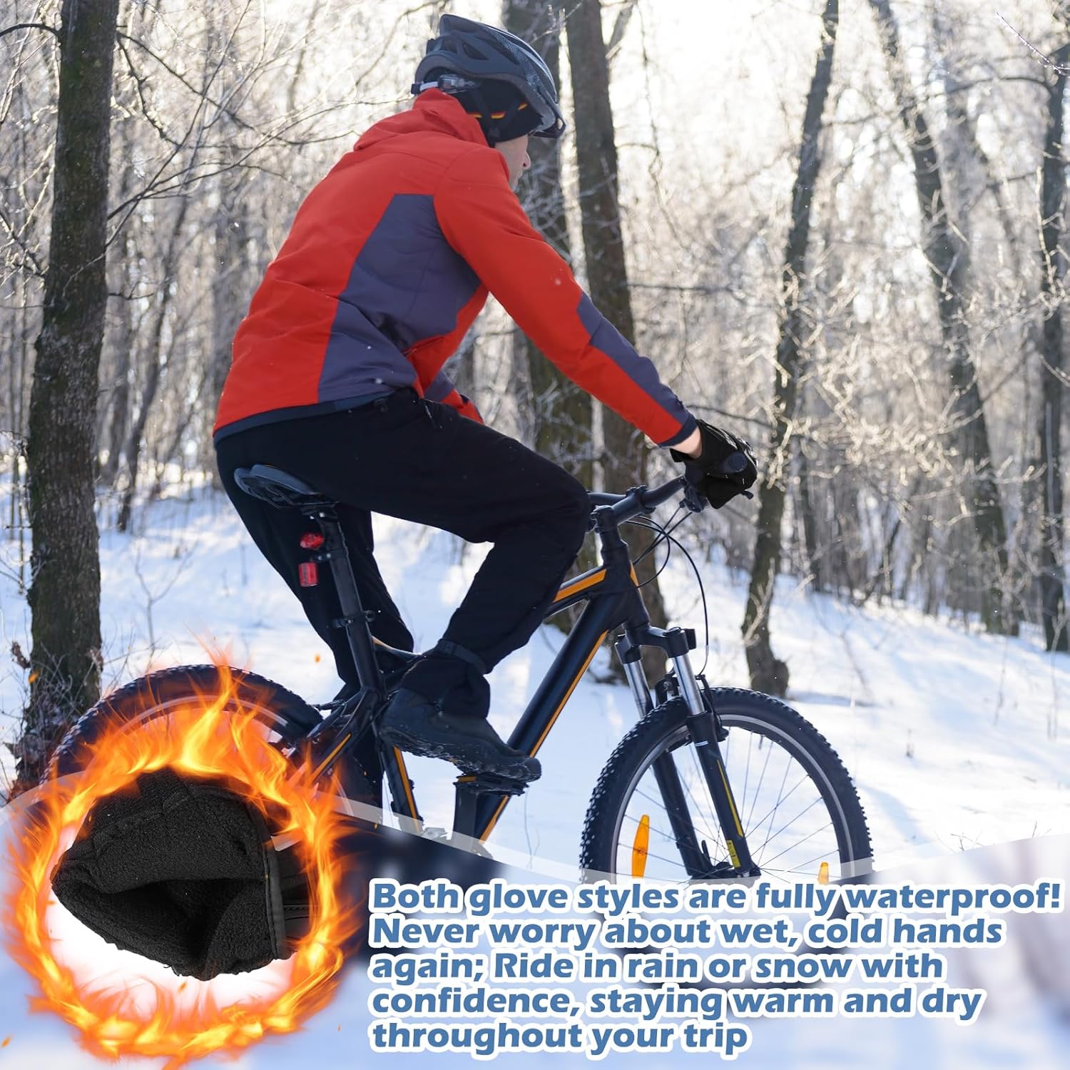 2 Pairs Motorcycle Gloves Motorcycle Gear Breathable Thick and Thin Touchscreen Motorbike Gloves with Hard Shell Good Grip for Men Women Motocross Cycling, Road Racing Camping Climbing - Image 6