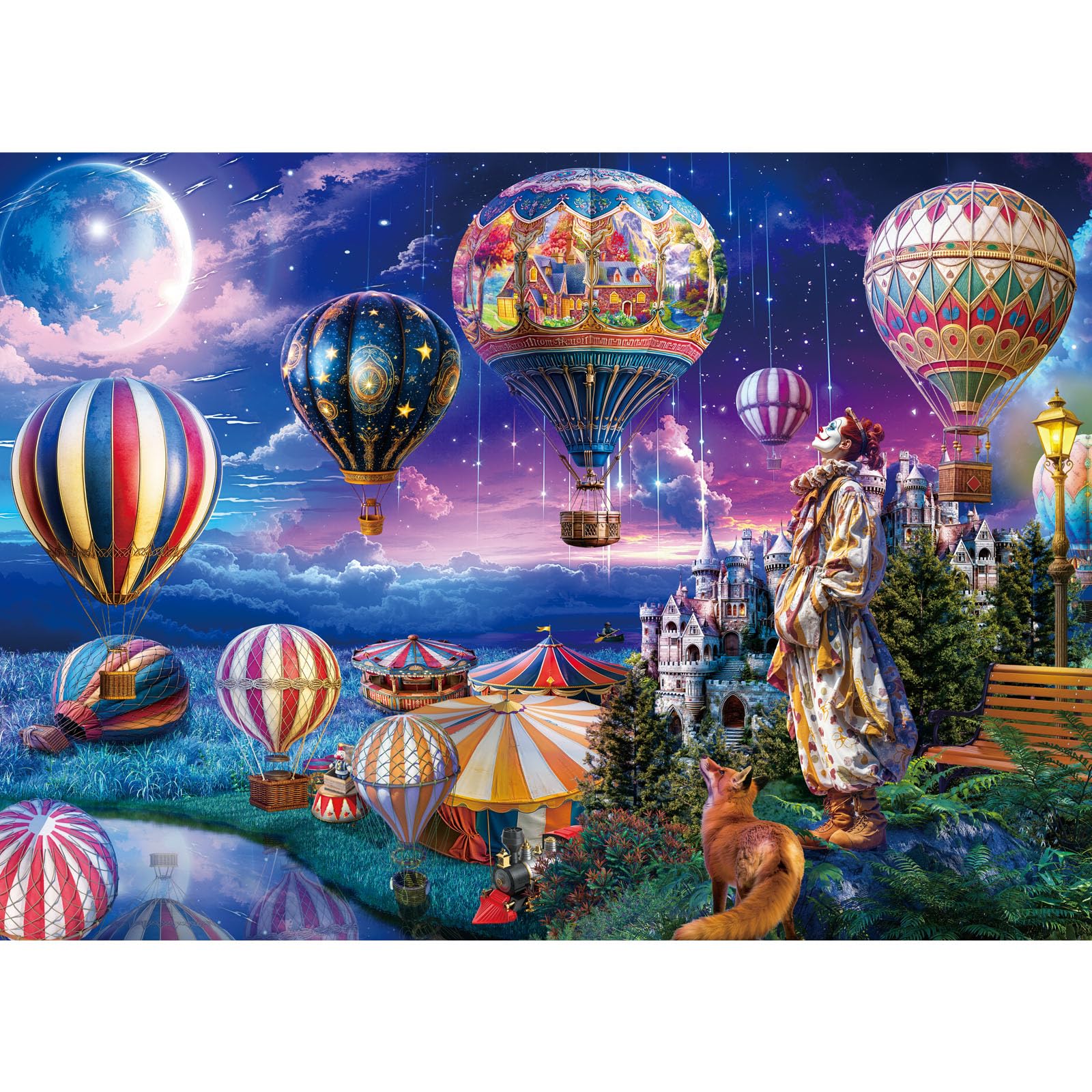 HUADADA Jigsaw Puzzles for Adults 1000,Freedom Clown Art Puzzle, for Puzzle Lovers — image 1