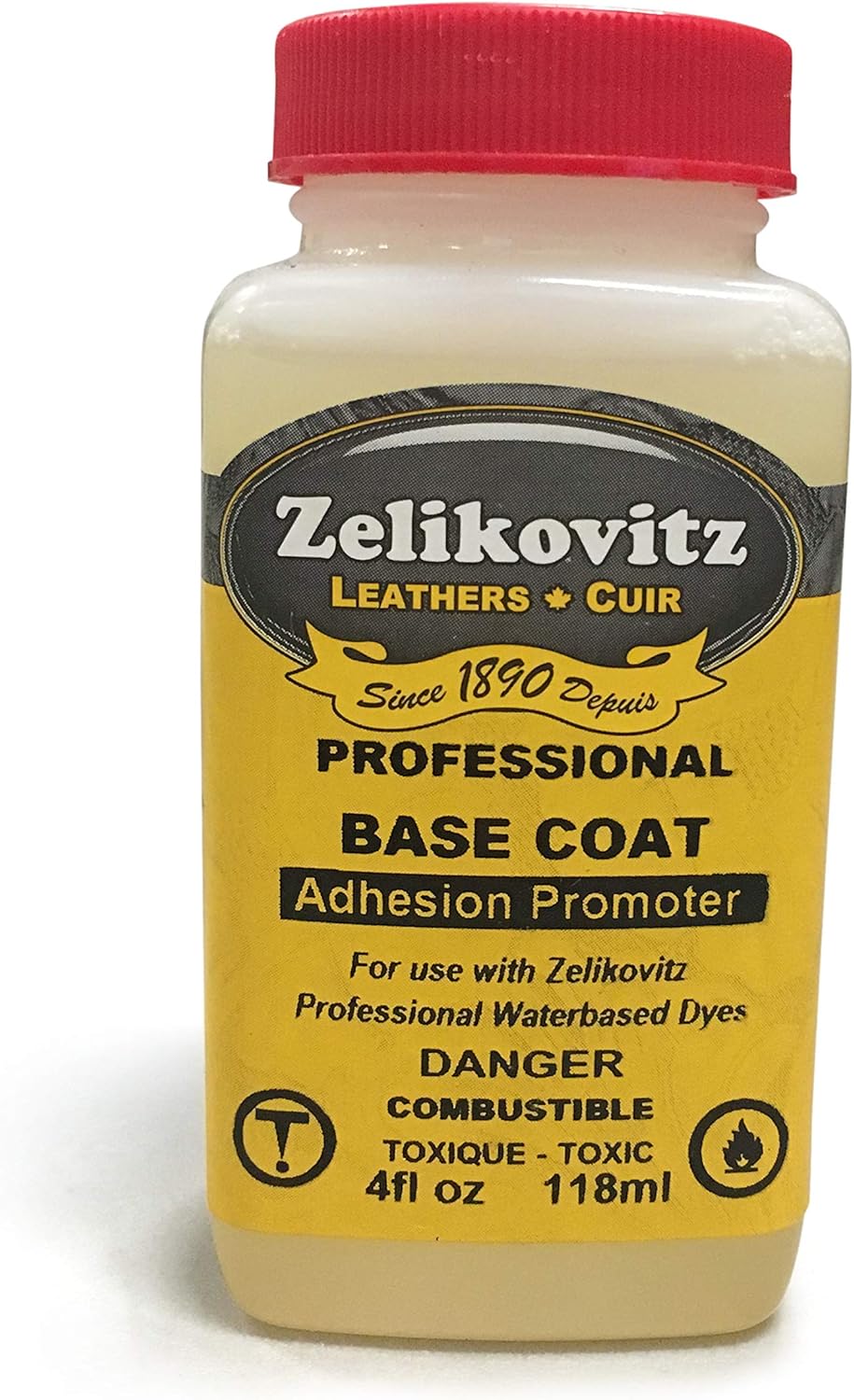 Zeli Base Coat Adhesion Promoter for leather dyeing 4 oz