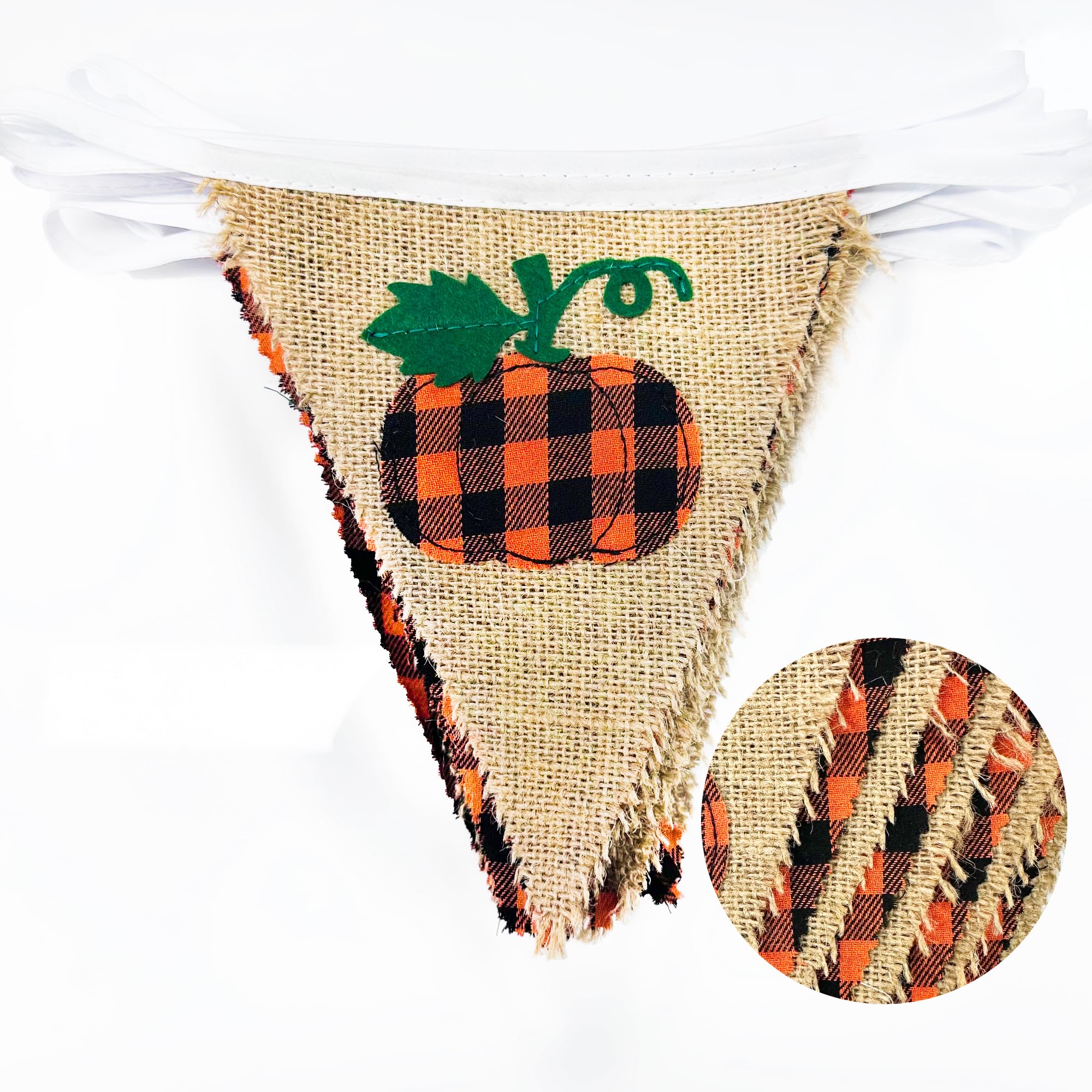 24Ft Fall Burlap Banner Fall Maple Leaves Burlap Pennant Triangle Flag Garland Streamers Vintage Fireplace Wall Hanging For Fall Party Decorations Happy Fall Day Rustic Autumn Birthday Decorations