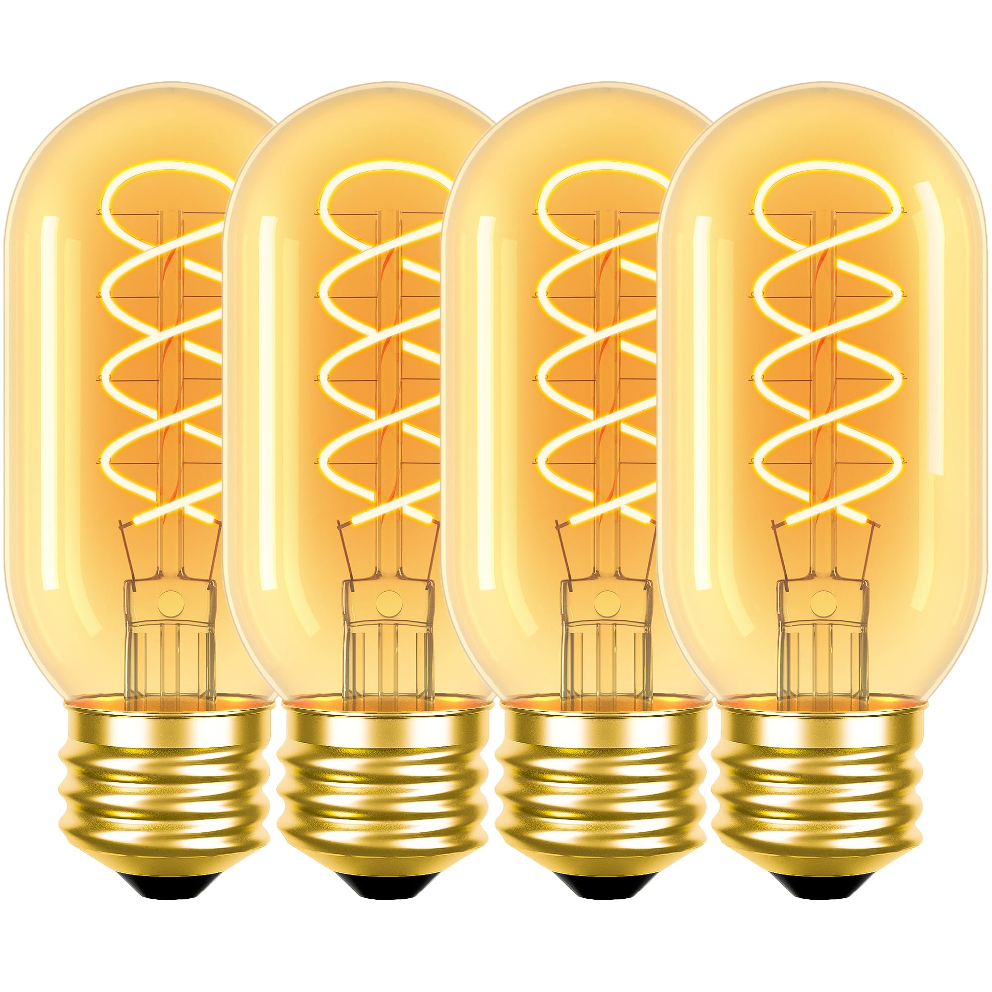 T45 LED Vintage Edison Bulbs 40 Watt Equivalent 4W LED Antique Light Bulbs Decorative 2200K Amber Warm Light