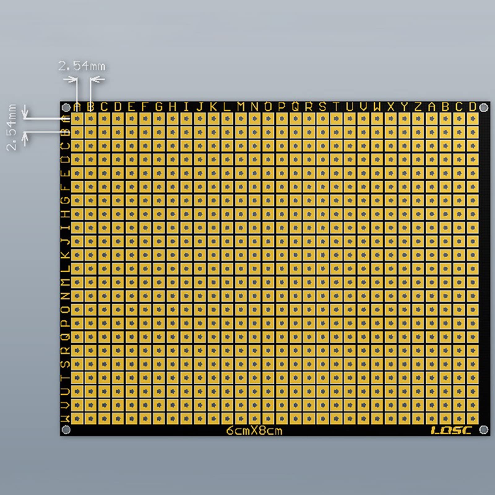 60x80mm Morbido Sottile PCB Flessibile Doppio Lato FR4 Laminato Breadboard Circuit Board Prototipi Matrici Carta Stampa Portatile