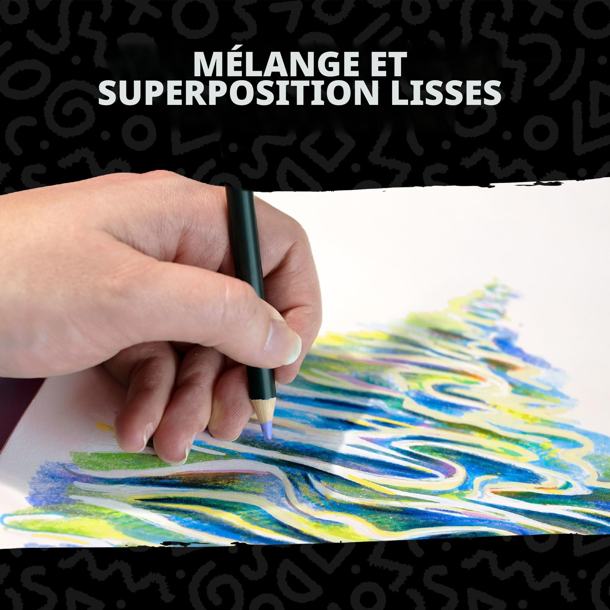 POSCA PENCIL, Bento 36 Crayons de couleur base huile et cire - Multisupport | Uni Mitsubishi Pencil - Crayons Haute Intensité Chromatique, Rendu Mat, Superposables - Papier, Bois, Verre, Métal et Pierre
