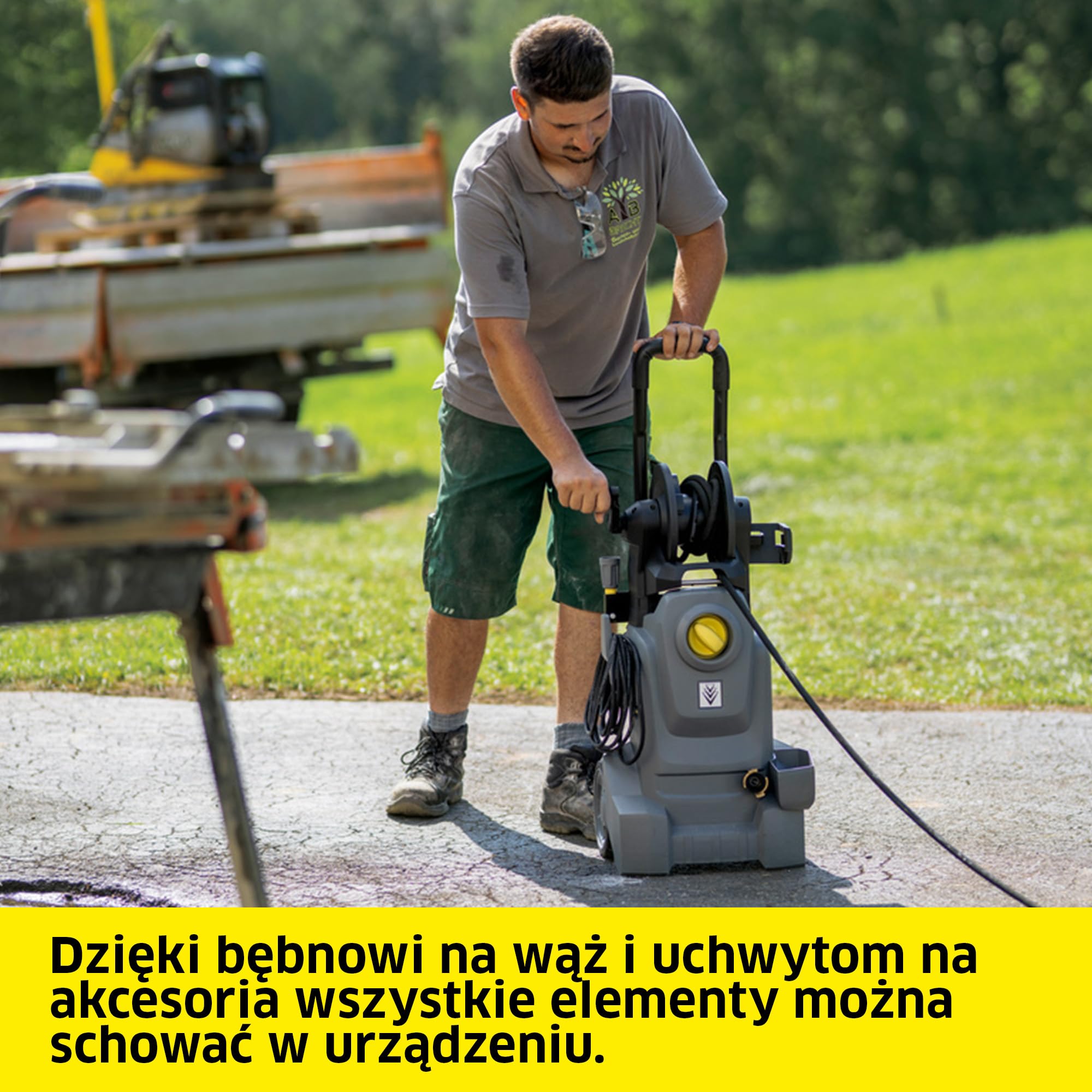 Kärcher myjka ciśnieniowa HD 5/11 EX Plus Classic, ciśnienie robocze: 110 bar, wydajność: 500 l/h, waga: 21 kg, wąż: 8 m, lanca, pistolet ciśnieniowy, dysza rotacyjna, bęben na wąż
