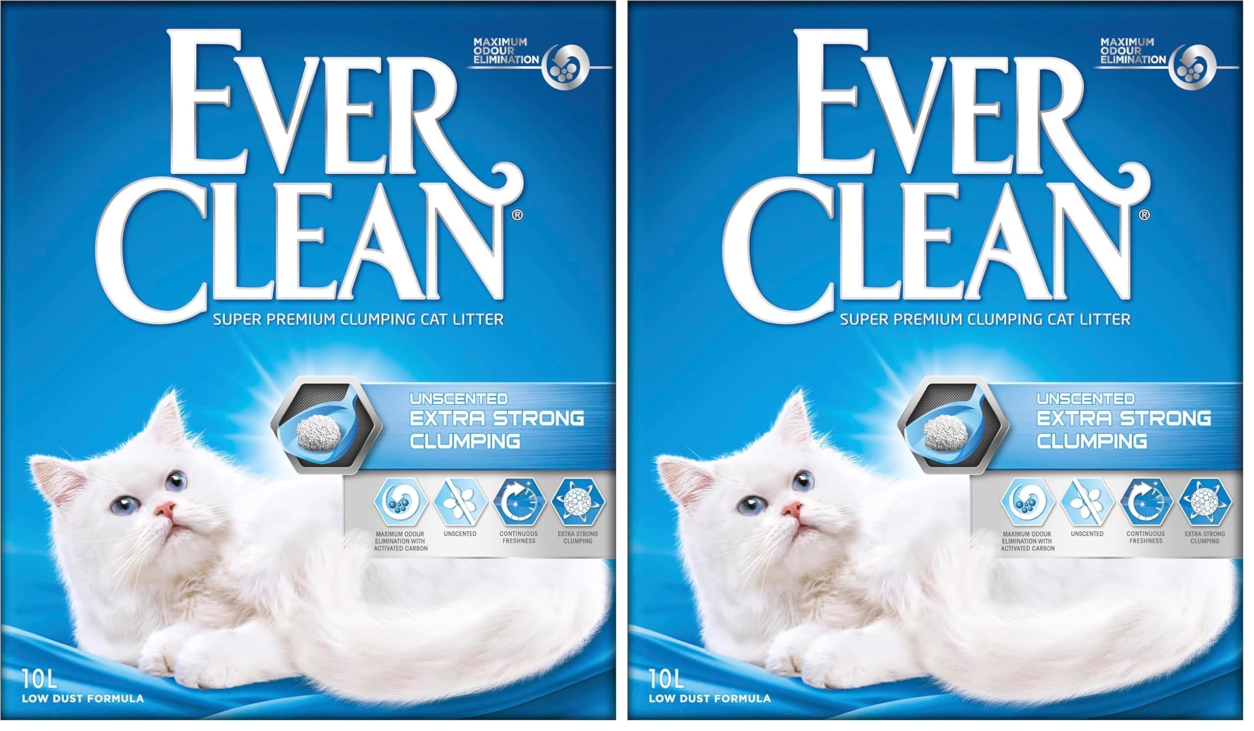 Ever Clean Extra Strong Kokusuz Kedi Kumu, 10 lt (2 paketi)