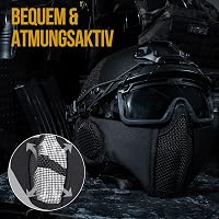 OneTigris Airsoft Sisak MICH 2000 Maszk és Védőszemüveg Paintball 3