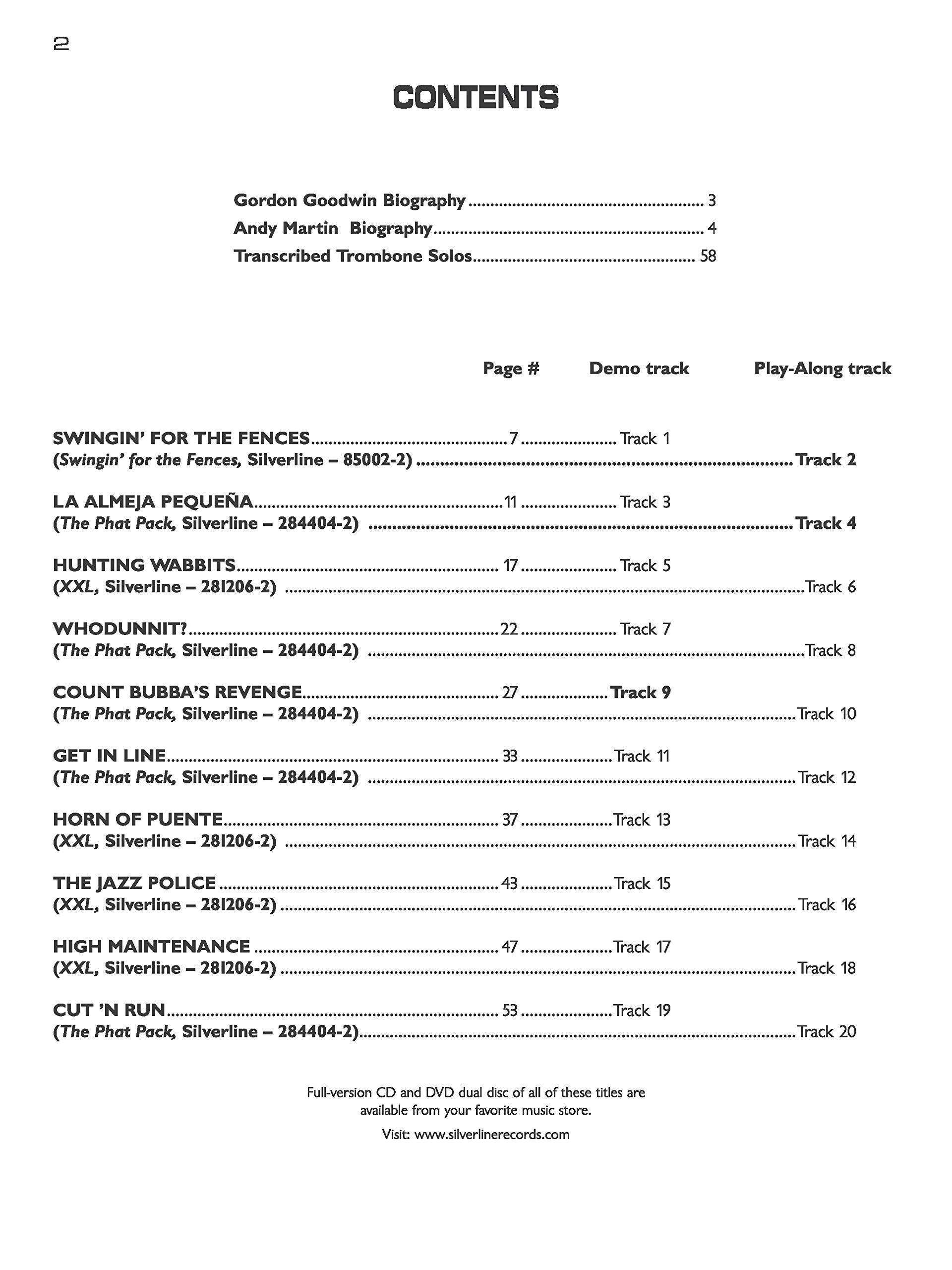 Gordon Goodwin's Big Phat Band Play-Along Series: Trombone: (incl. Online Code)
