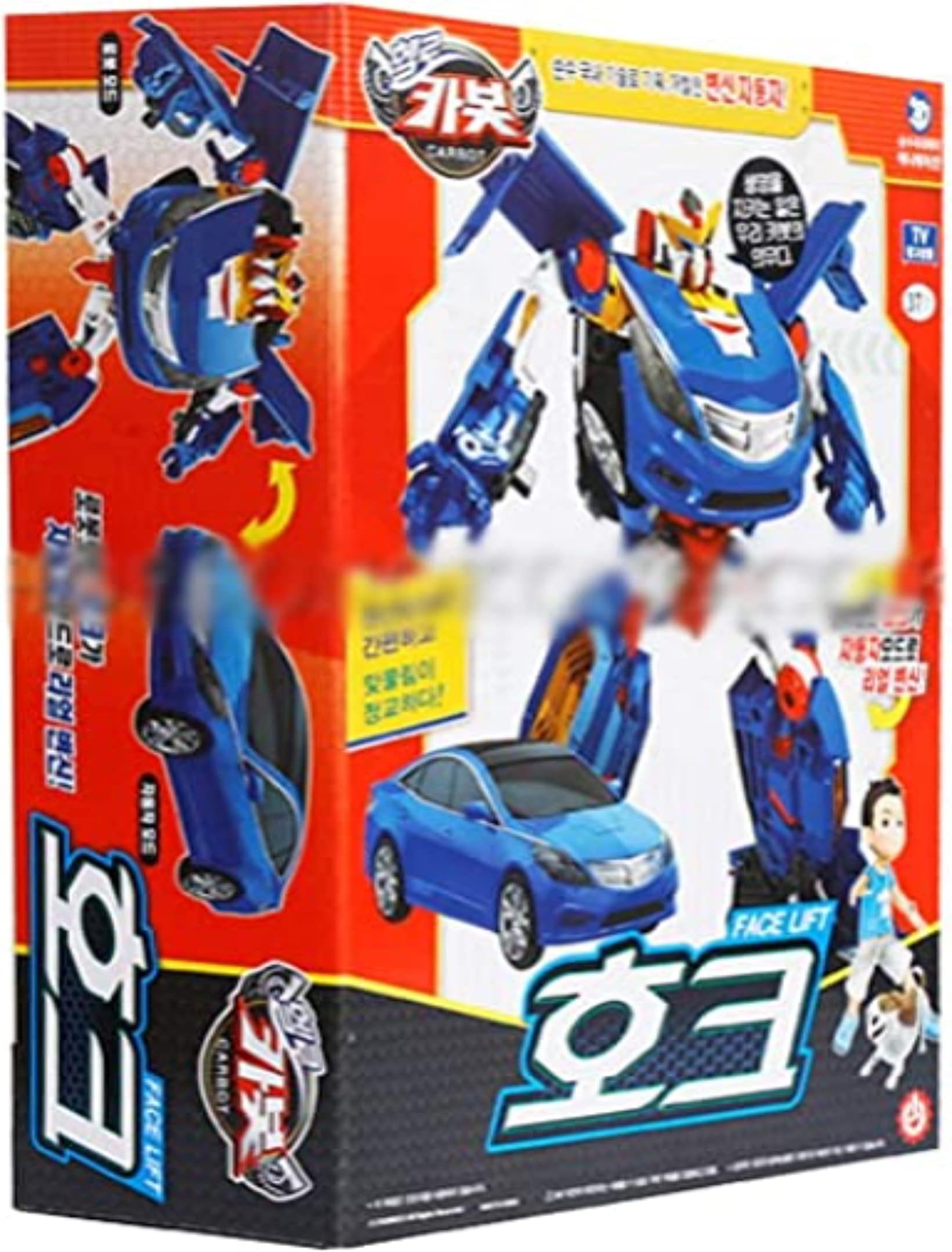 Hello CARBOT Grandeur Hawk Transformer Robot/Korean Animation Robot Character / 9.5x4.3x11.8 inches (240x110x300 mm) / Over 37 Months/ABS
