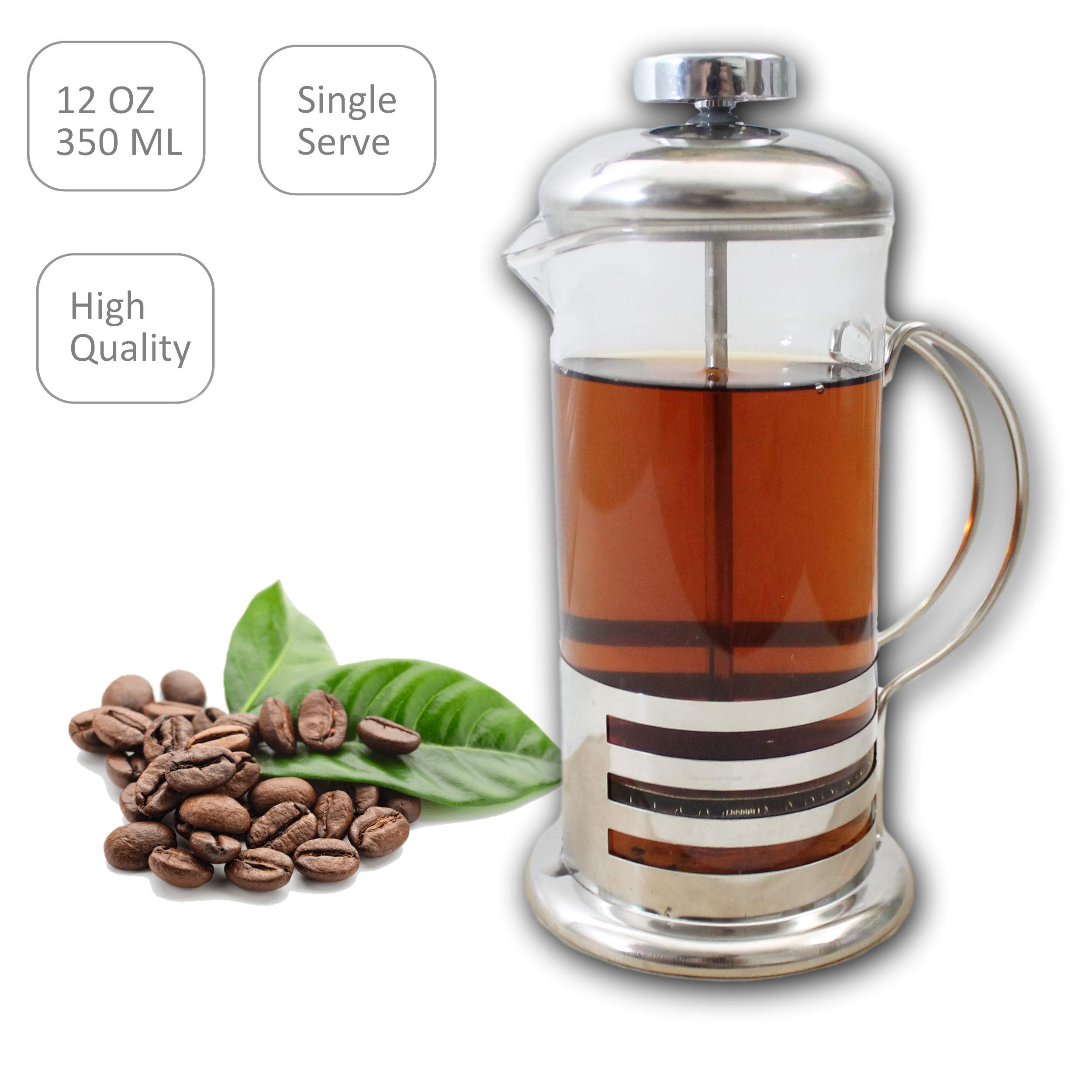 Kitchen, Dining & Bar IL Mulino New York Personal Single Serve French Press Coffee Tea Stainless
