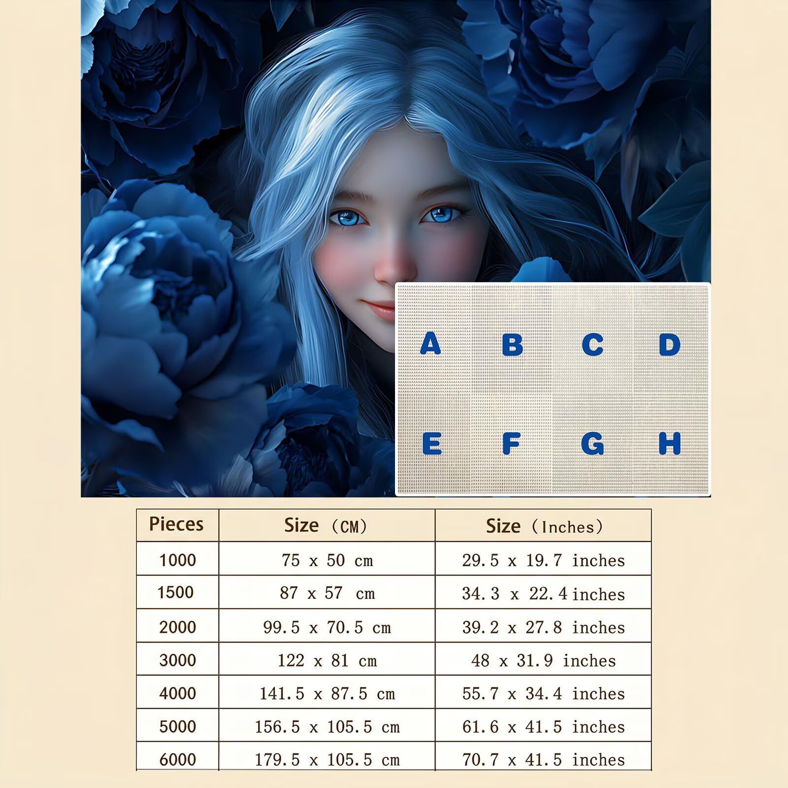 Cartone animato donna Puzzle 5000 Pezzi per Adulti, Puzzle in Legno - Collezione Classica con Poster Incluso - Sfida di Concentrazione e Passatempo Antistress, Gioco per Famiglia, 156 x 105 cm f0-540