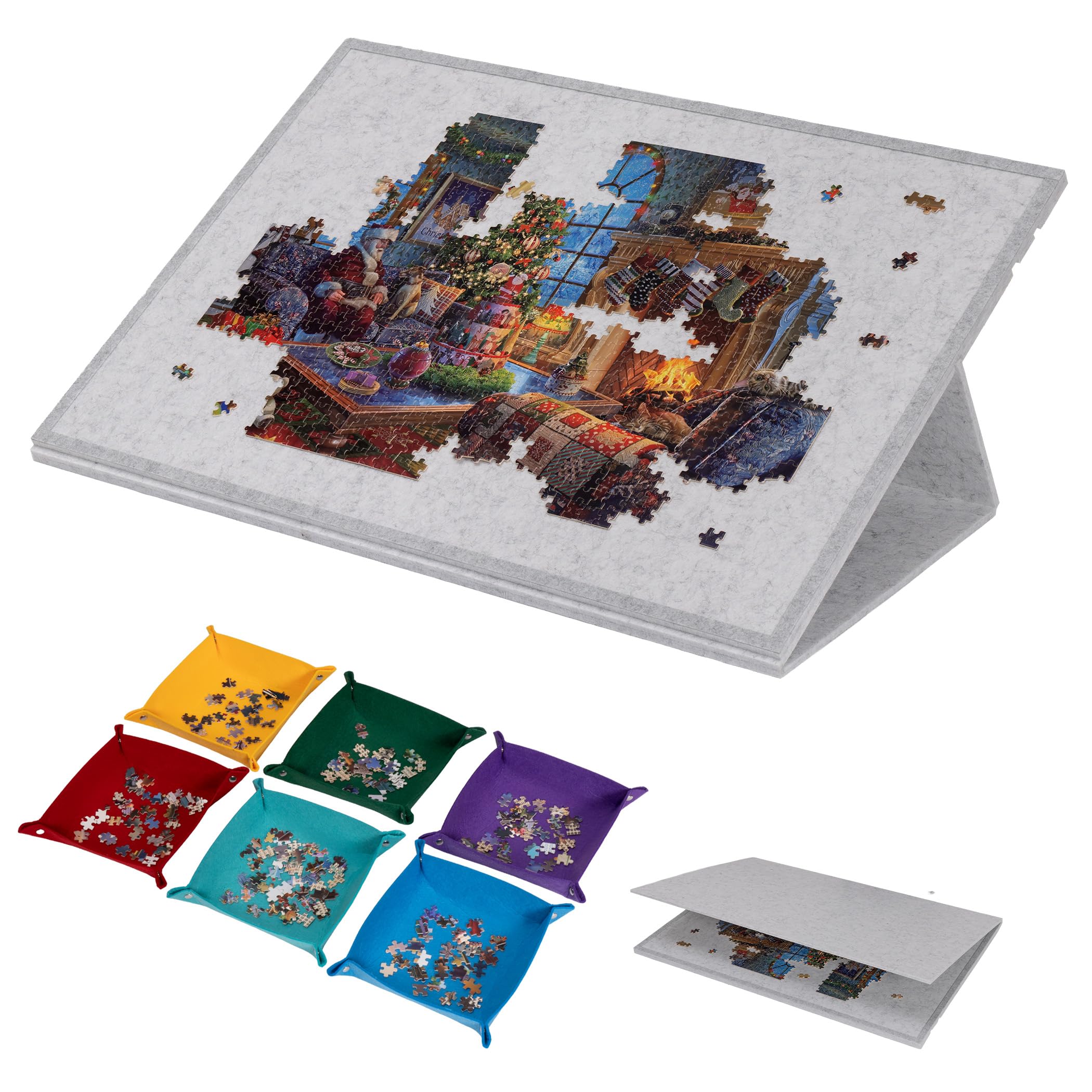 Amazon.com: Lavievert 1500 Piece Tilting Puzzle Board with 2-in-1